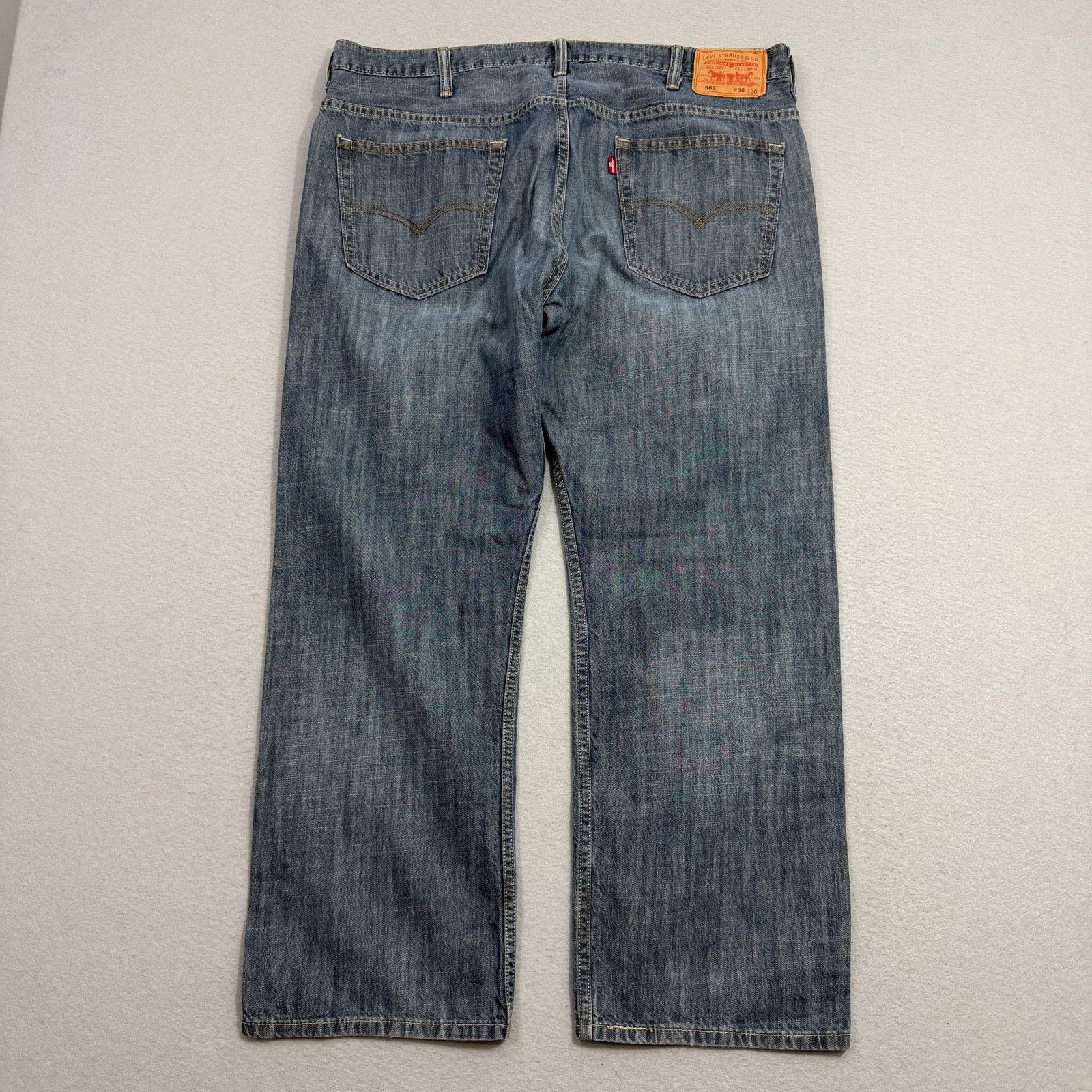 Levi's Vintage Levis 569 Loose Fit Jeans Men's 38x30 Blue y2k Baggy Size US 38 / EU 54 - 8 Thumbnail