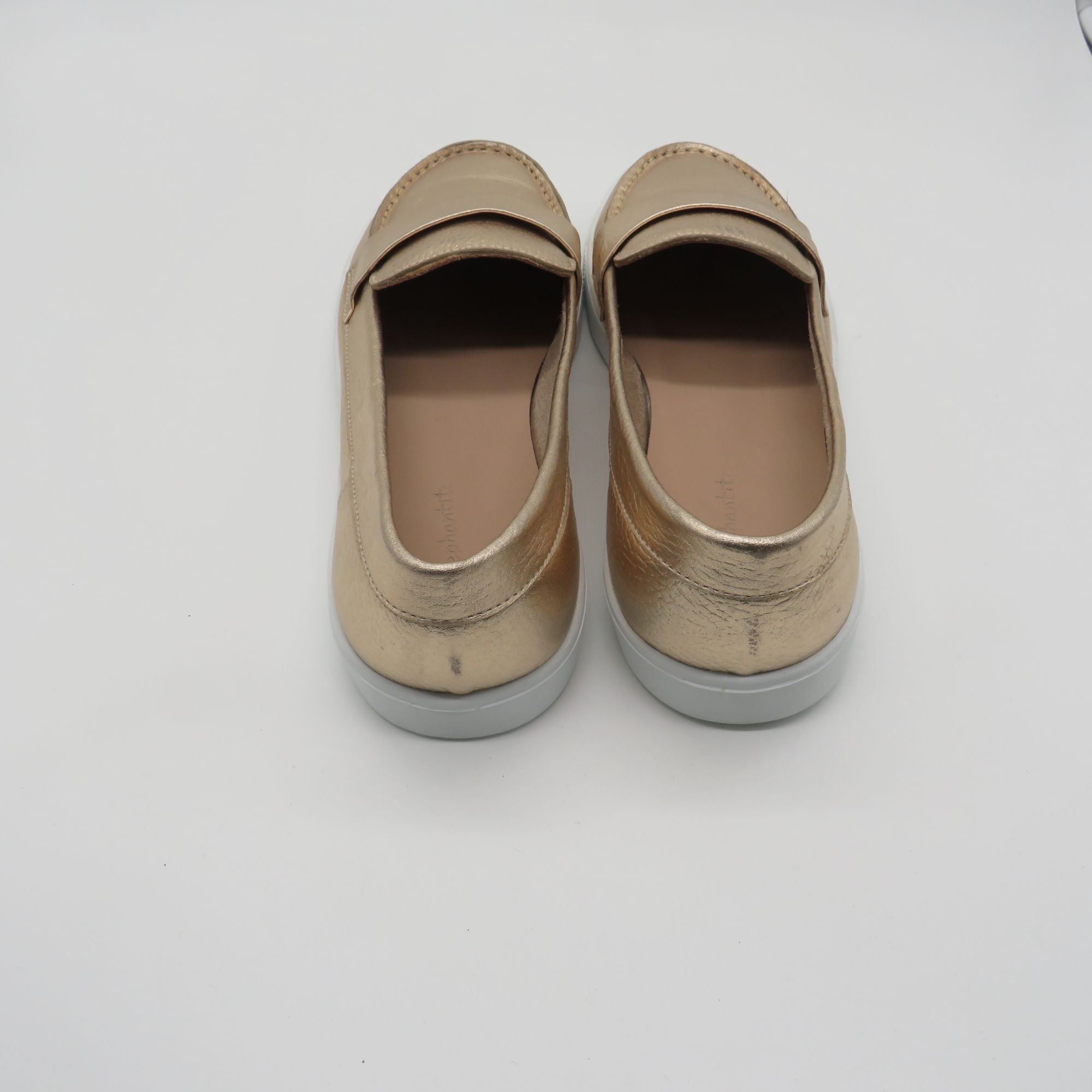 Other Elephantito Women's Metallic Gold Loafers With White Soles 6 Size US 6 / IT 36 - 4 Thumbnail