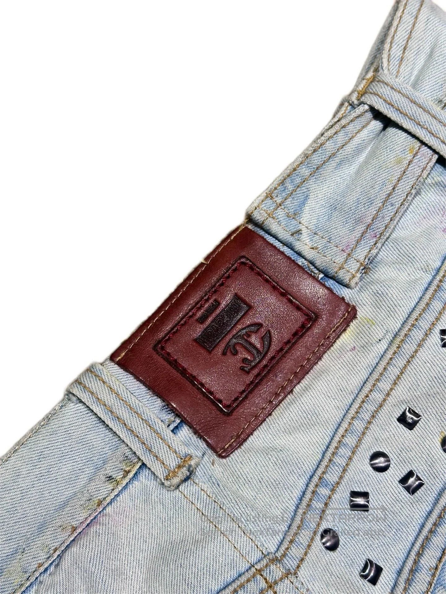 Just Cavalli Just Cavalli Ink Wash Distressed Jeans. Size US 34 / EU 50 - 6 Thumbnail
