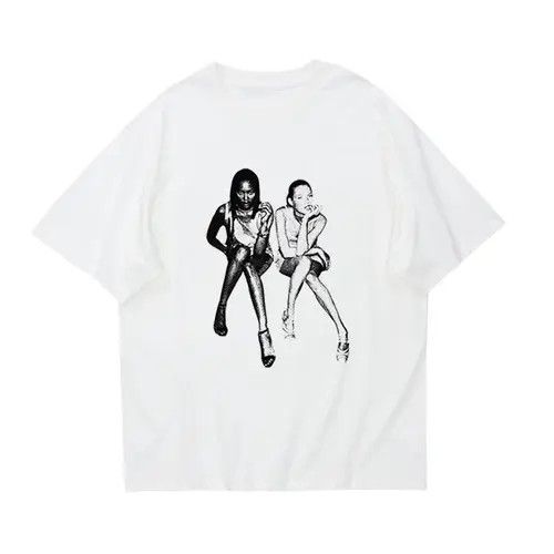 Japanese Brand Manami x Kumi 90s Design Hip Hop Woman Printed T-Shirt y2k Size US L / EU 52-54 / 3 - 1 Thumbnail