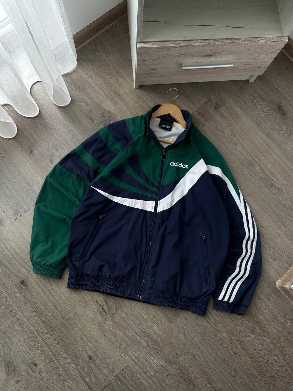 Adidas × Vintage Vintage Adidas Faded Sportswear Zip Hoodie Size US M / EU 48-50 / 2 - 3 Thumbnail