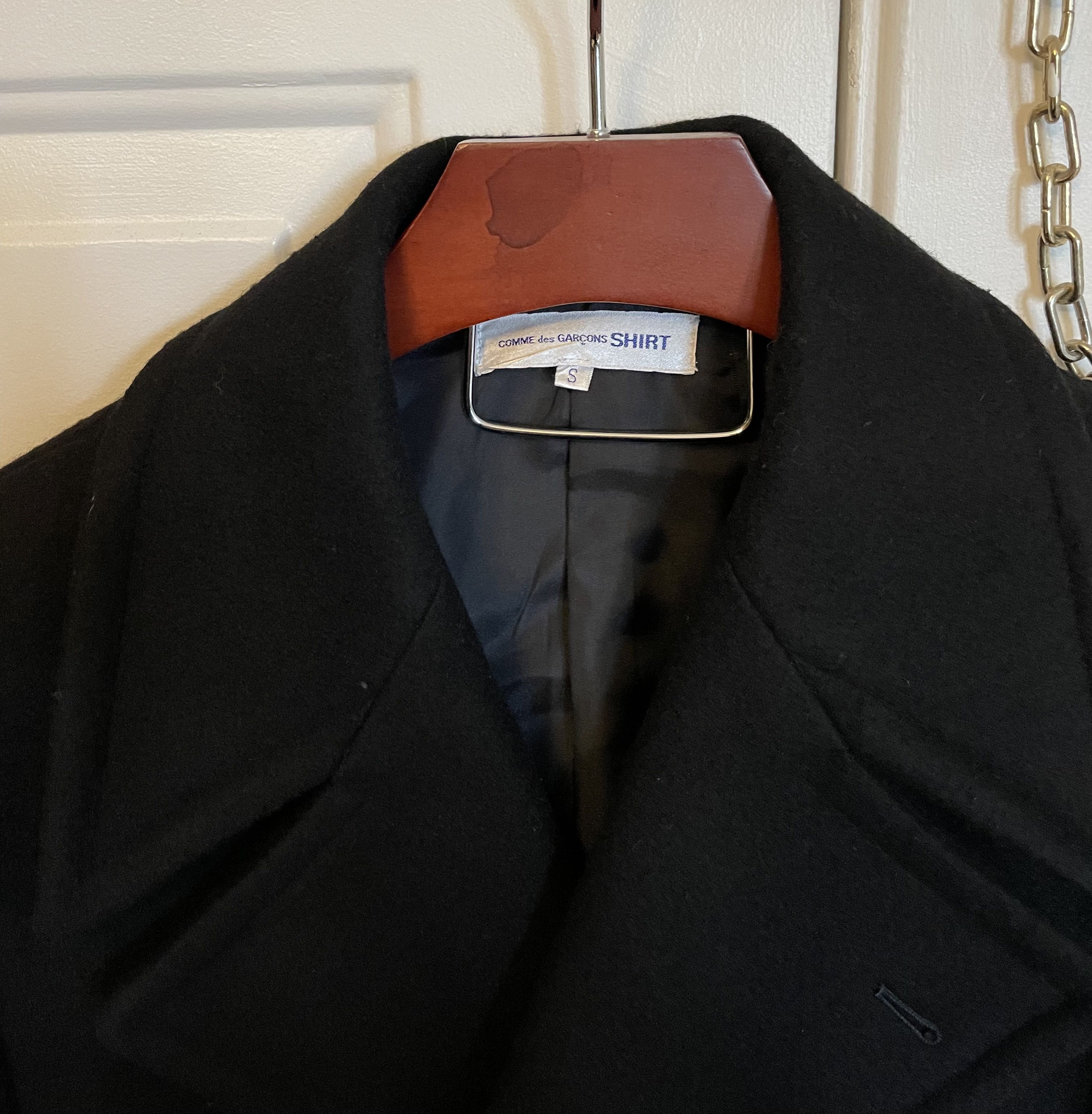 Comme des Garcons Double Breasted Heavy Wool Overcoat Size US S / EU 44-46 / 1 - 2 Thumbnail