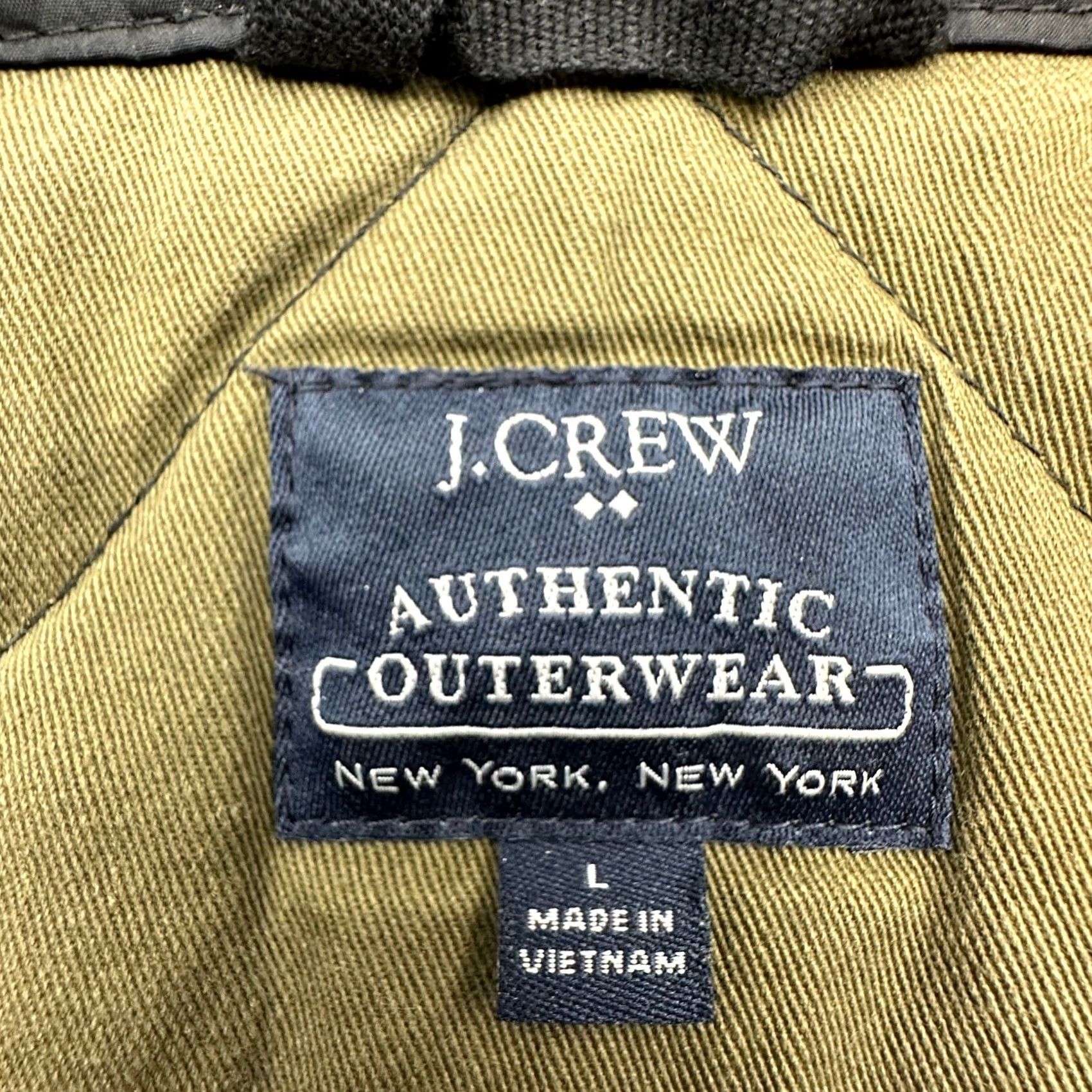 J.Crew J.CREW Walker Vest Quilted Full Zip Mens Large Navy Blue Black Green 47752 Size US L / EU 52-54 / 3 - 3 Thumbnail