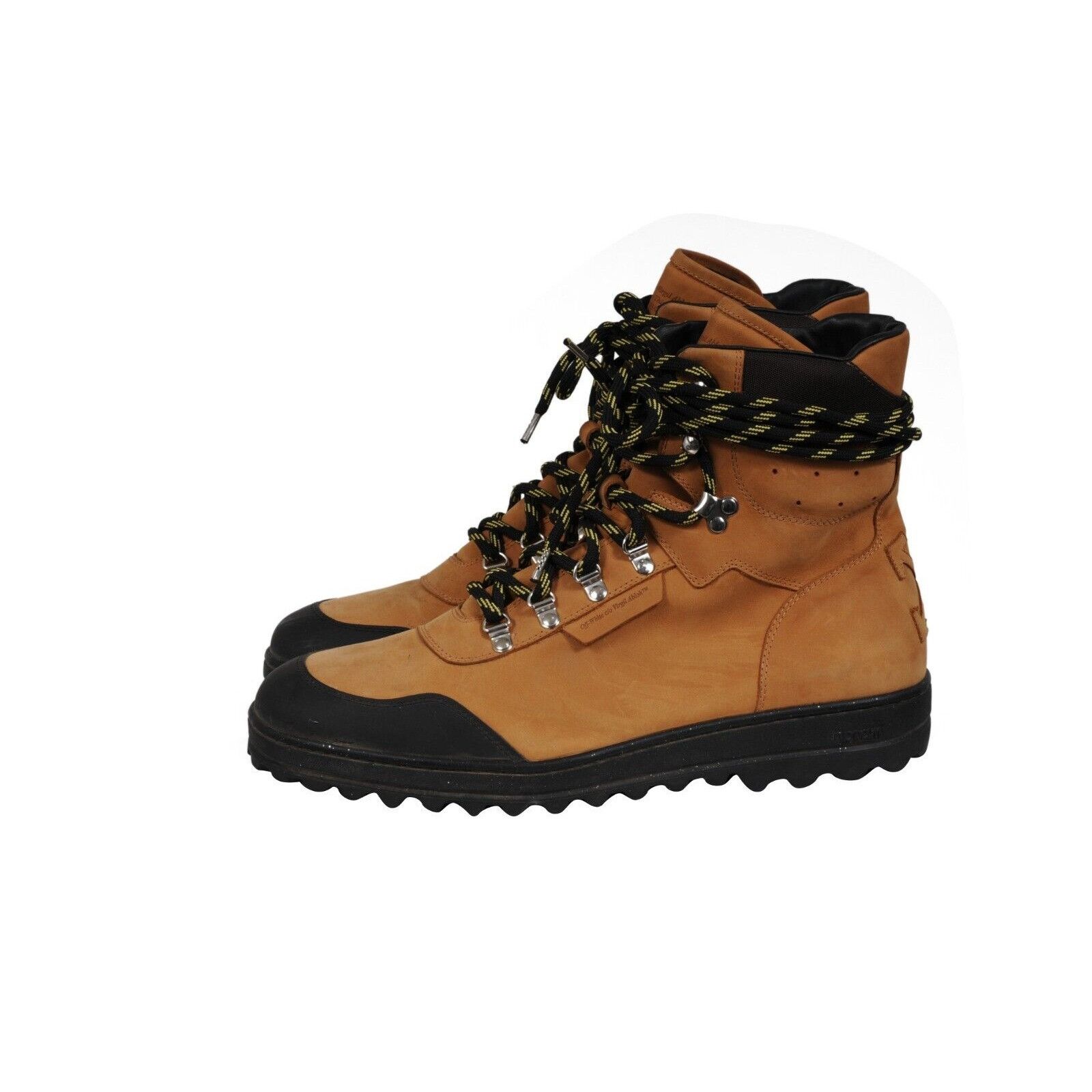 Off-White Hiking Boots Brown Tan Black Nubuck Size US 13 / EU 46 - 4 Thumbnail