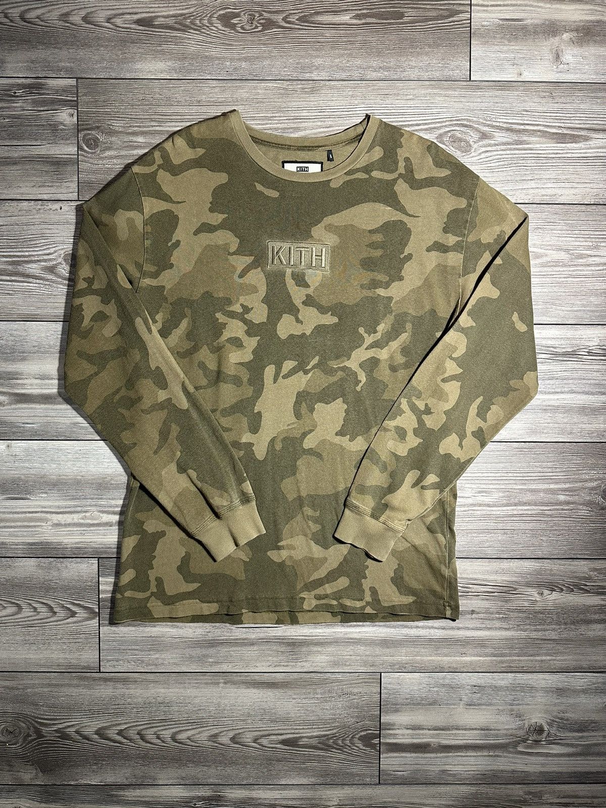 Kith Kith Camo Box Logo Longsleeve Size US L / EU 52-54 / 3 - 1 Thumbnail