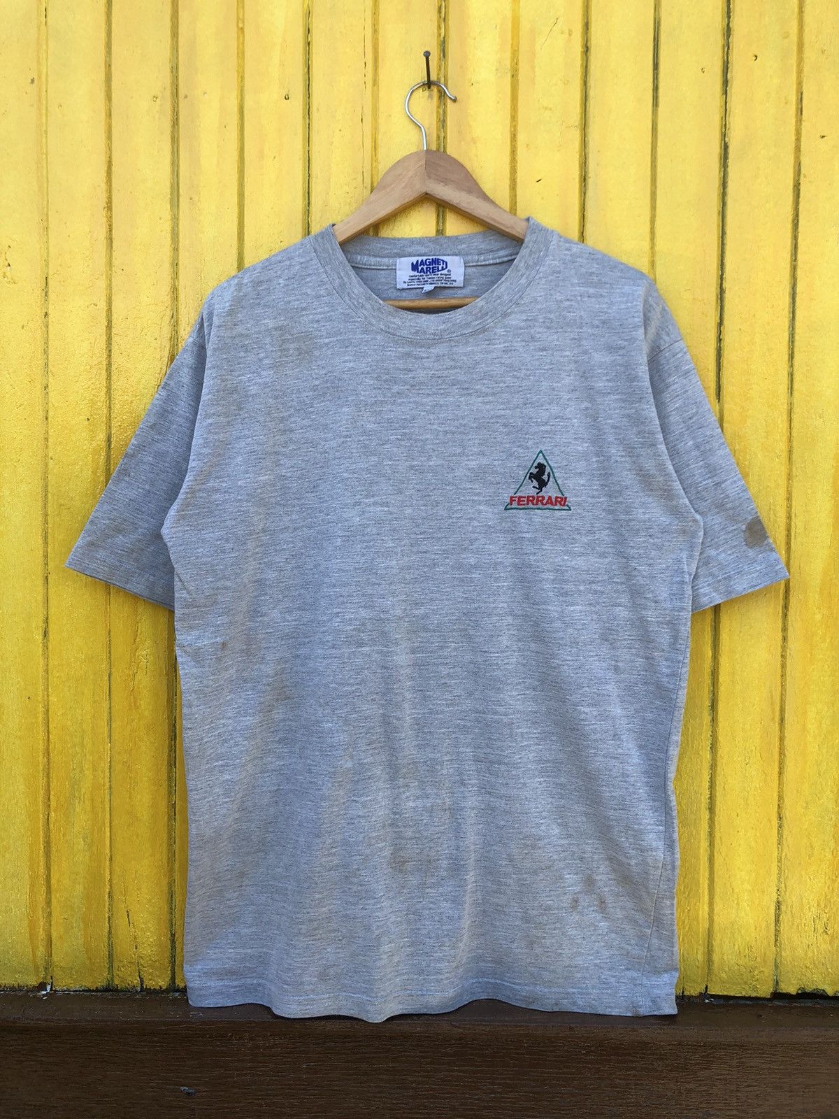 Vintage 90s Magneti Marelli Ferarri Embroidered Logo Tee
