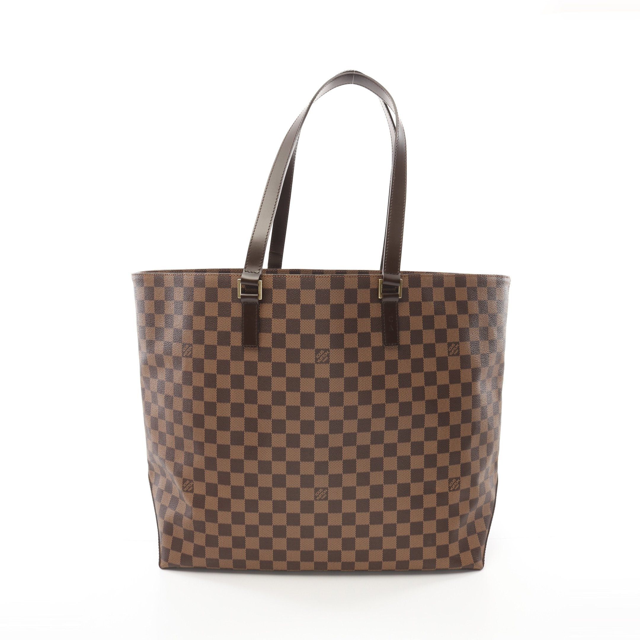 Louis Vuitton Louis Vuitton Cabas Alto Damier Ebene Shoulder Bag Tote Leather Brown Special Order Size ONE SIZE - 1 Thumbnail