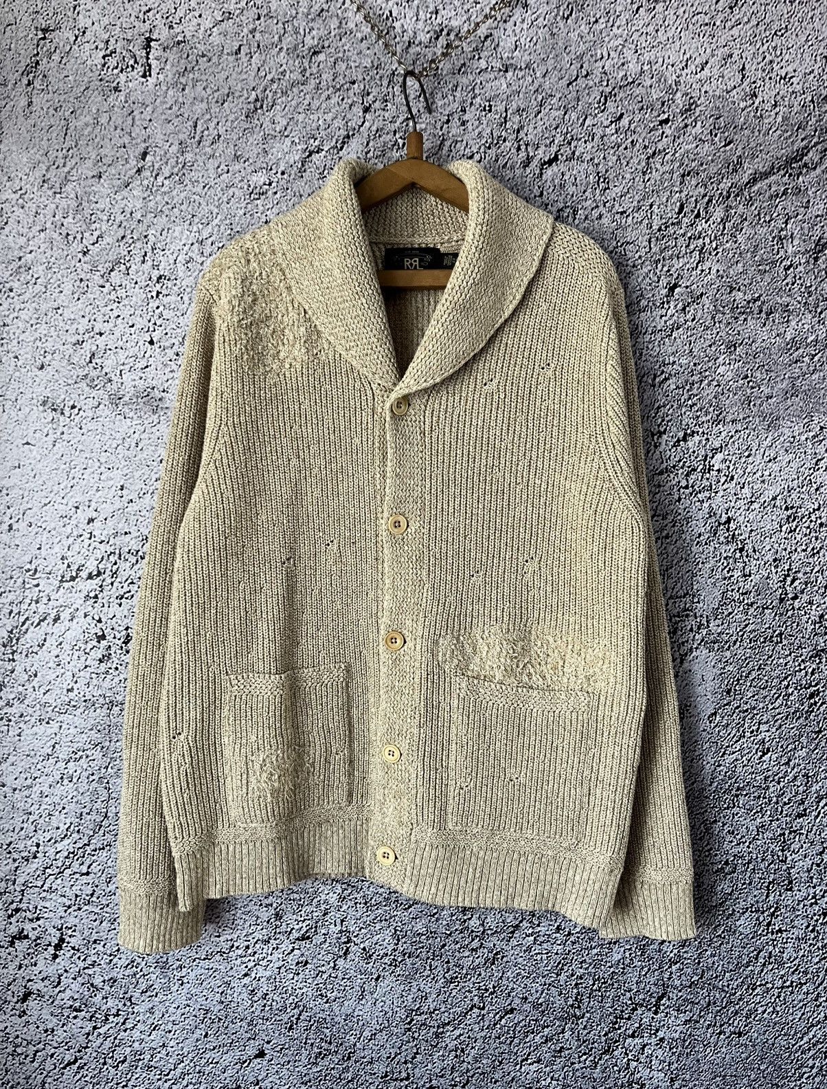 RRL Ralph Lauren RRL Ralph Lauren Cardigan Knit Cotton Sweater Men Size XL Size US XL / EU 56 / 4 - 1 Thumbnail