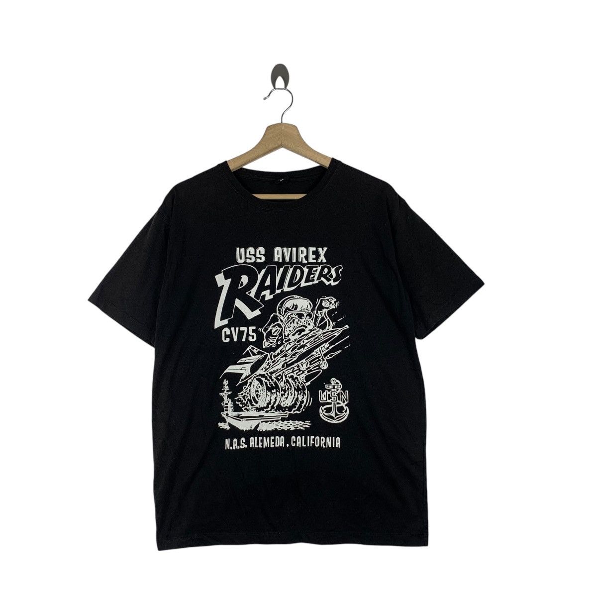 Avirex Vintage AVIREX USS RIDERS Alemeda USN Tee Shirt Top Size US XL / EU 56 / 4 - 1 Thumbnail