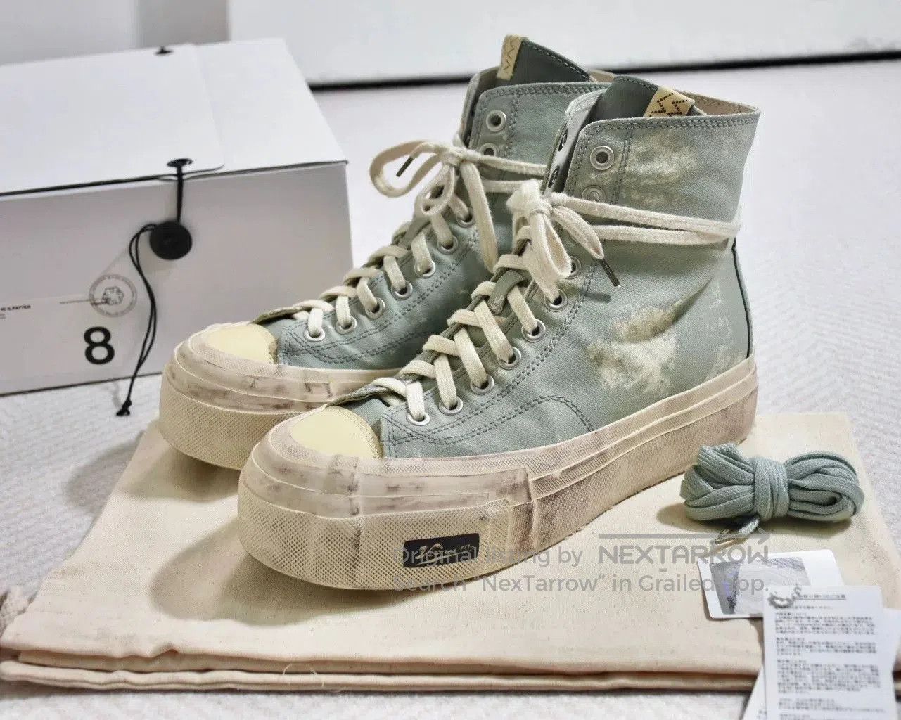 visvim skagway hi canvas sneakers high.