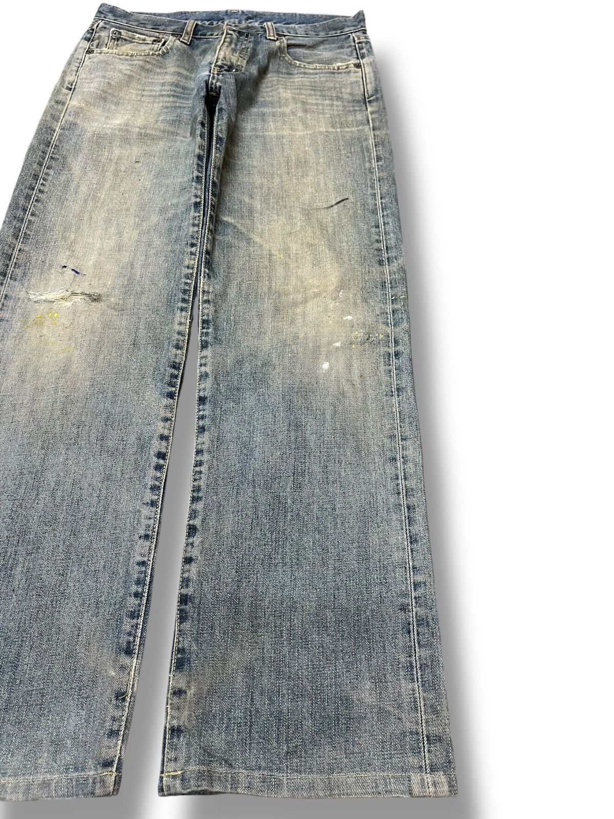Uniqlo Vintage Uniqlo S-003 Mudwash Faded Distressed Denim Size US 31 - 4 Thumbnail