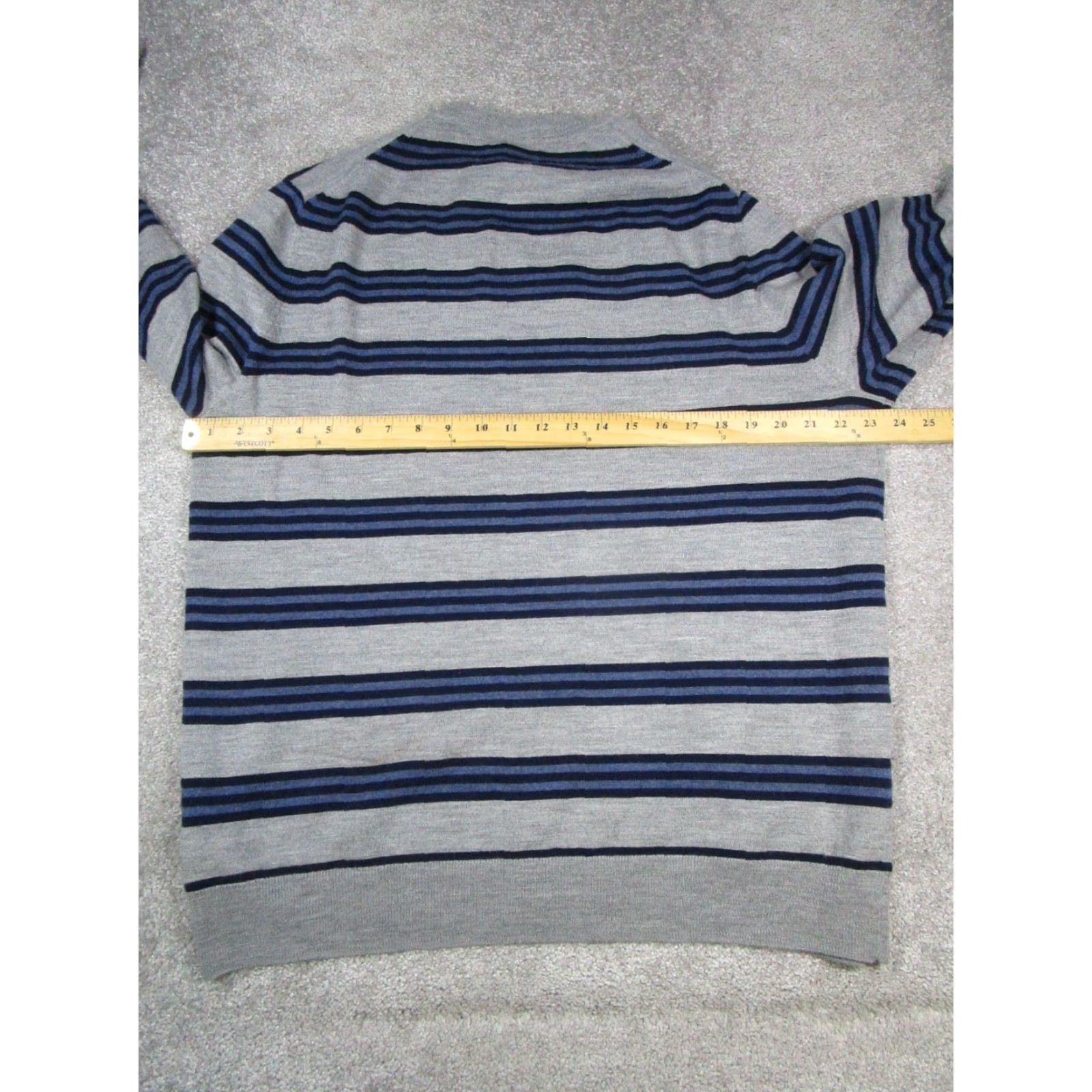 Brooks Brothers Brooks Brothers Sweater Mens XL Gray Wool Knit Pullover V-Neck Size US XL / EU 56 / 4 - 7 Thumbnail
