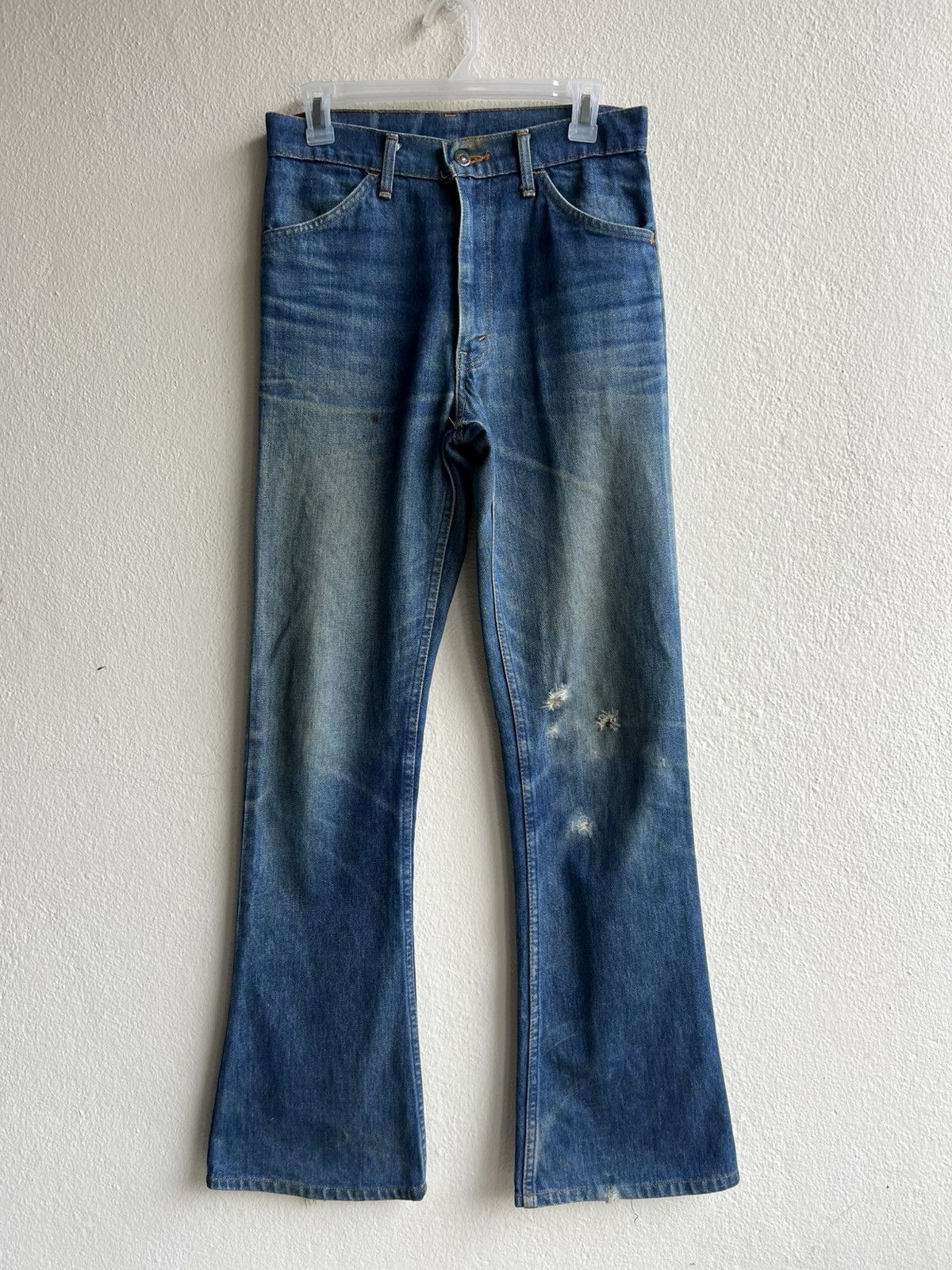 Levi's Dirty Mud VTG 1991 Levi’s 646 Distress Denim Bootcut Jeans Size US 29 - 23 Thumbnail