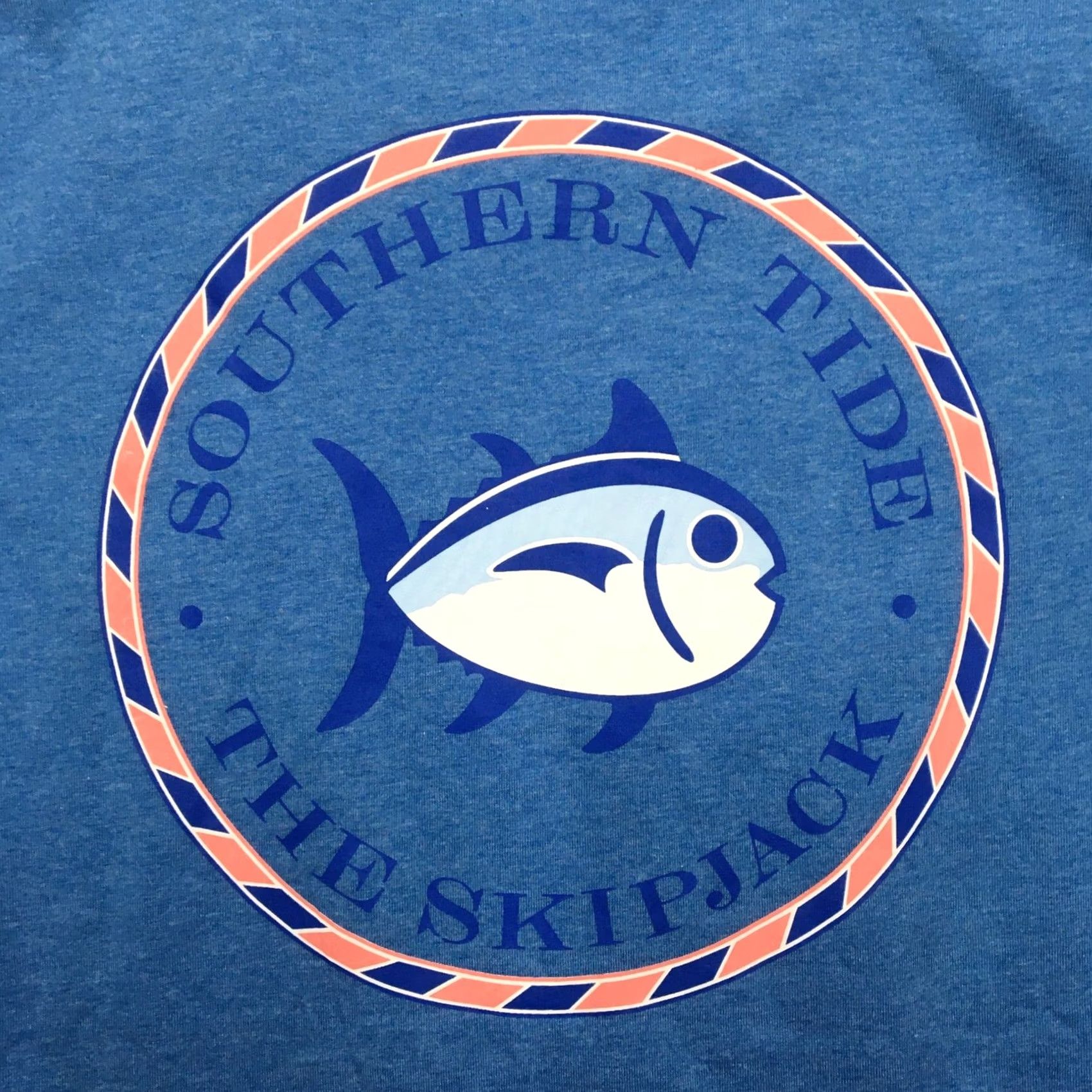 Southern Tide Southern Tide Shirt Womens Small Heather Boat Blue Skipjack Logo Cotton Crew Neck Short Sleeve Graphic Navy Womens Small Heather Boat Blue Size S / US 4 / IT 40 - 7 Thumbnail