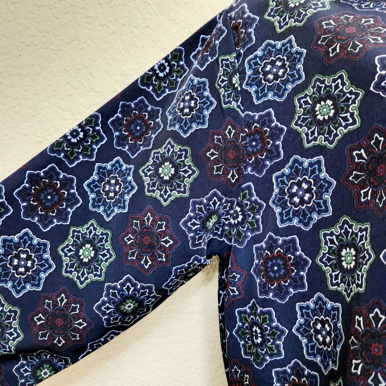 Other VTG BonWorth Blue Floral Print Full Zip Collard Blazer Small Size S / US 4 / IT 40 - 3 Thumbnail