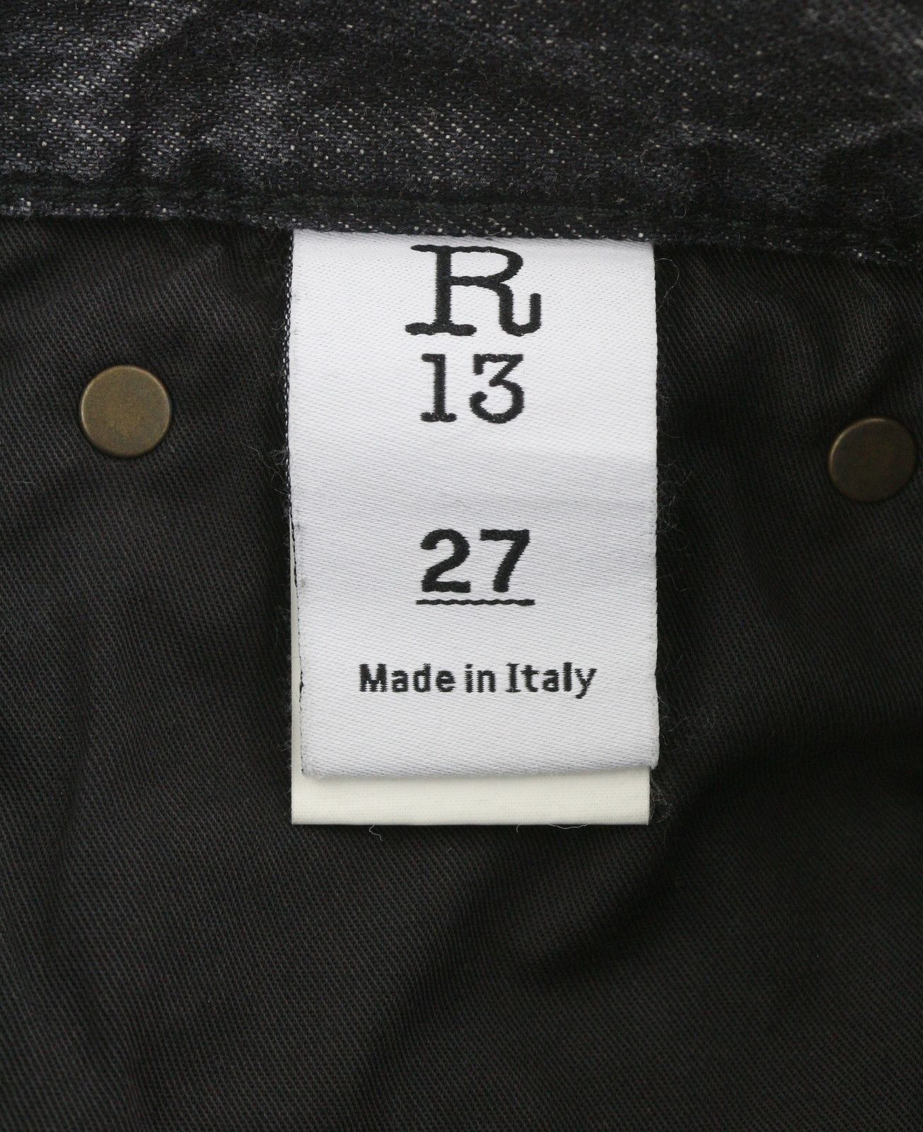 R13 COURTNEY SLIM 27 Everit Black Faded High Waist 85822 Size 27" / US 4 / IT 40 - 9 Thumbnail