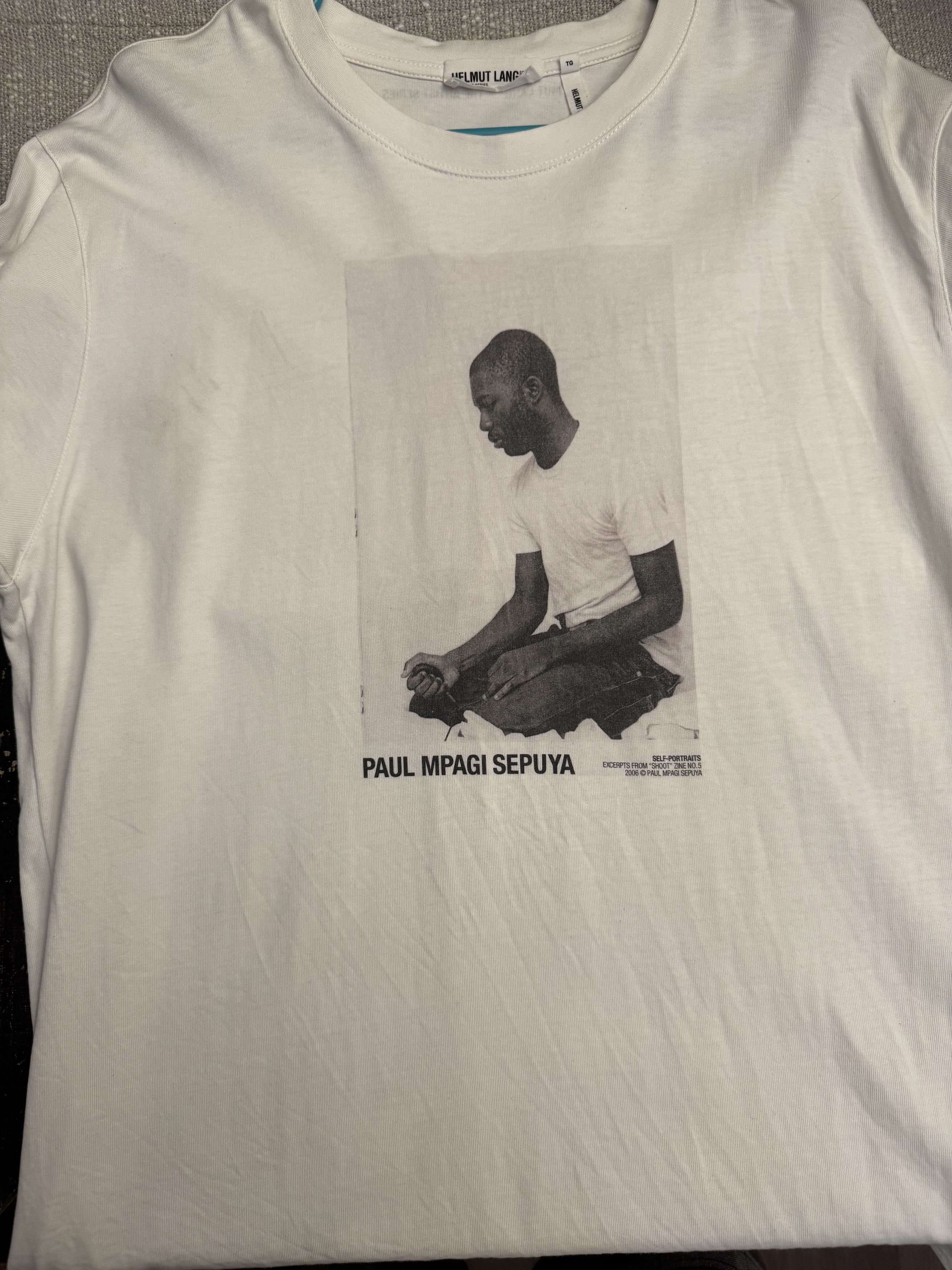 Helmut Lang Helmut Lang Artist Series Paul Sepuya Tee Size US XL / EU 56 / 4 - 1 Thumbnail