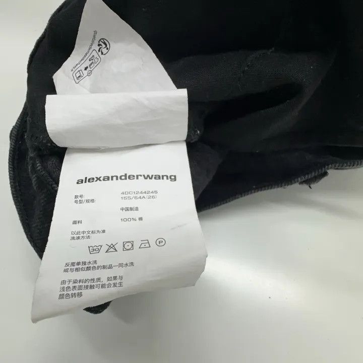 Alexander Wang Alexander Wang High-Waisted Black Denim Pants - Size 26" / US 2 / IT 38 - 3 Thumbnail