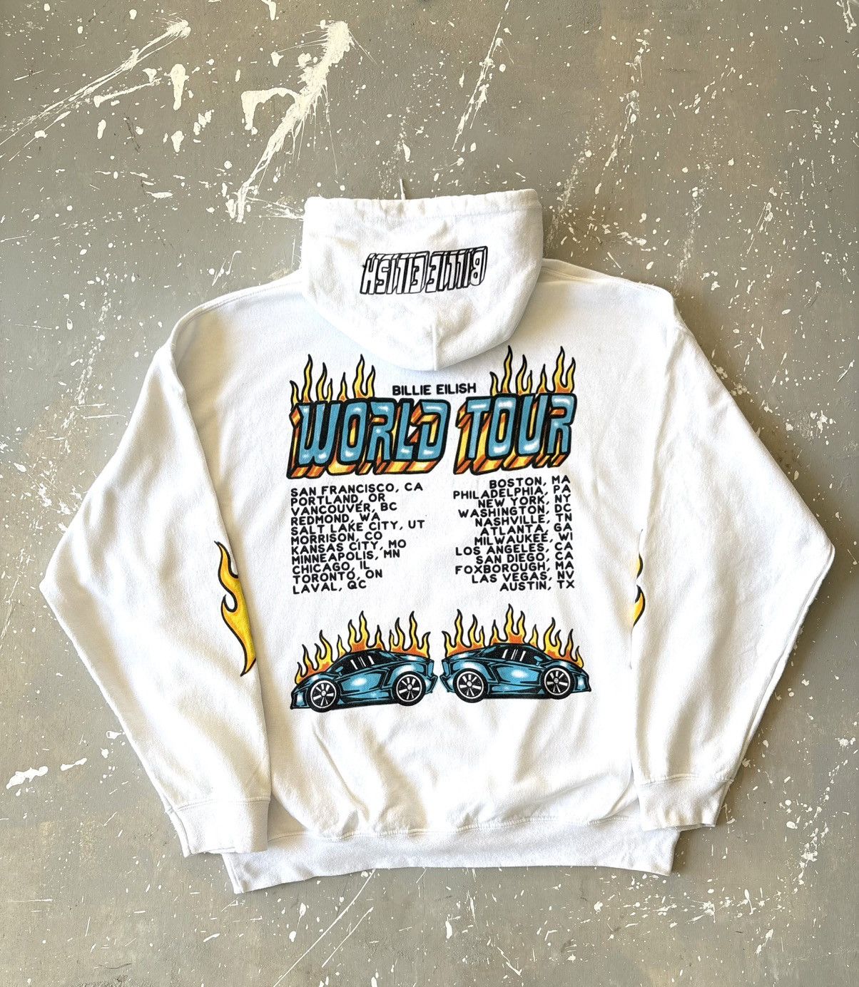 Billie Eilish Billie Eilish Official World Tour 2019 Hoodie Sweatshirt Size US XL / EU 56 / 4 - 4 Thumbnail