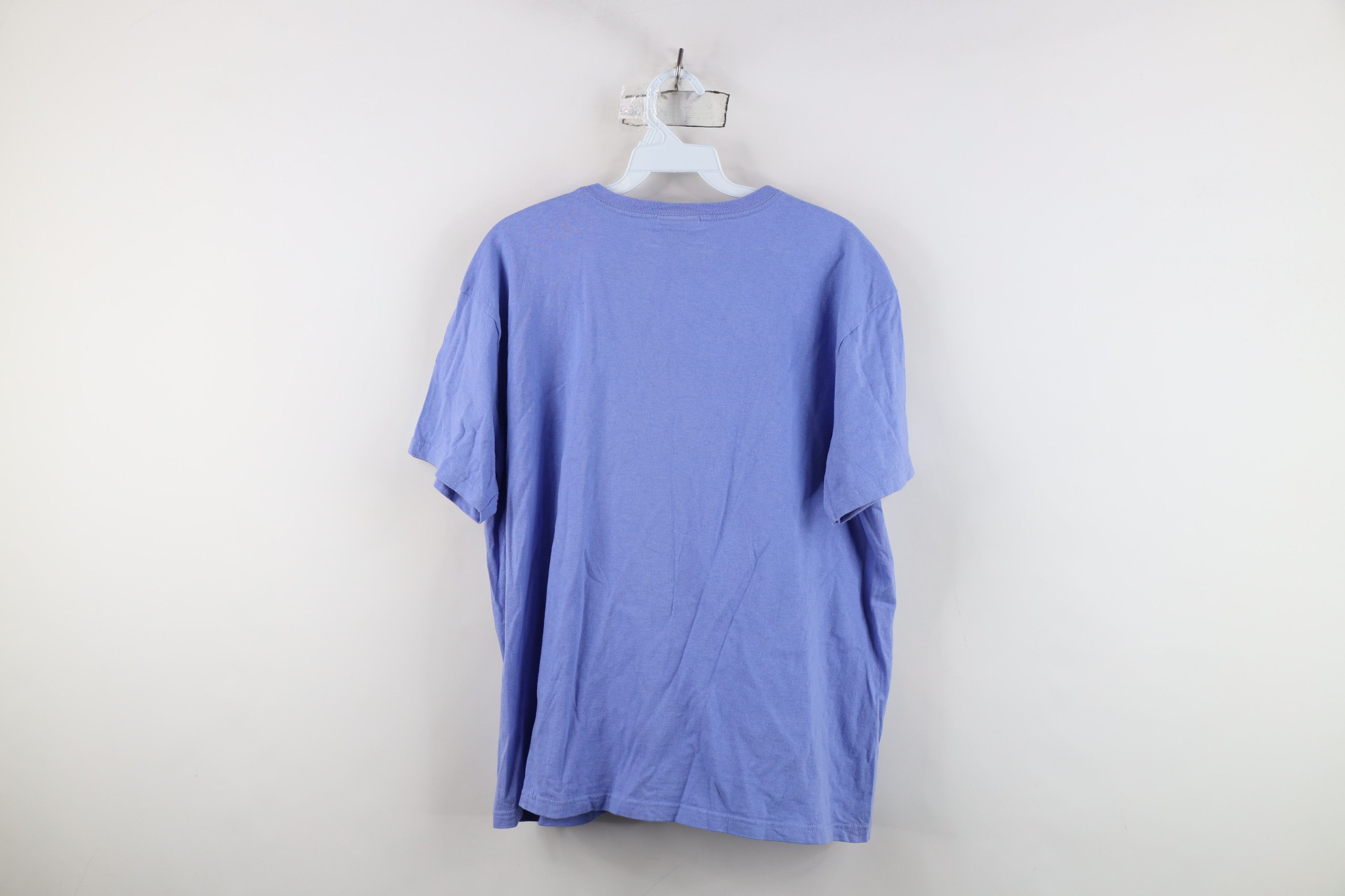 Nike Vintage 90s Y2K Nike Scott Mini Swoosh T-Shirt Periwinkle Size XL / US 12-14 / IT 48-50 - 12 Thumbnail