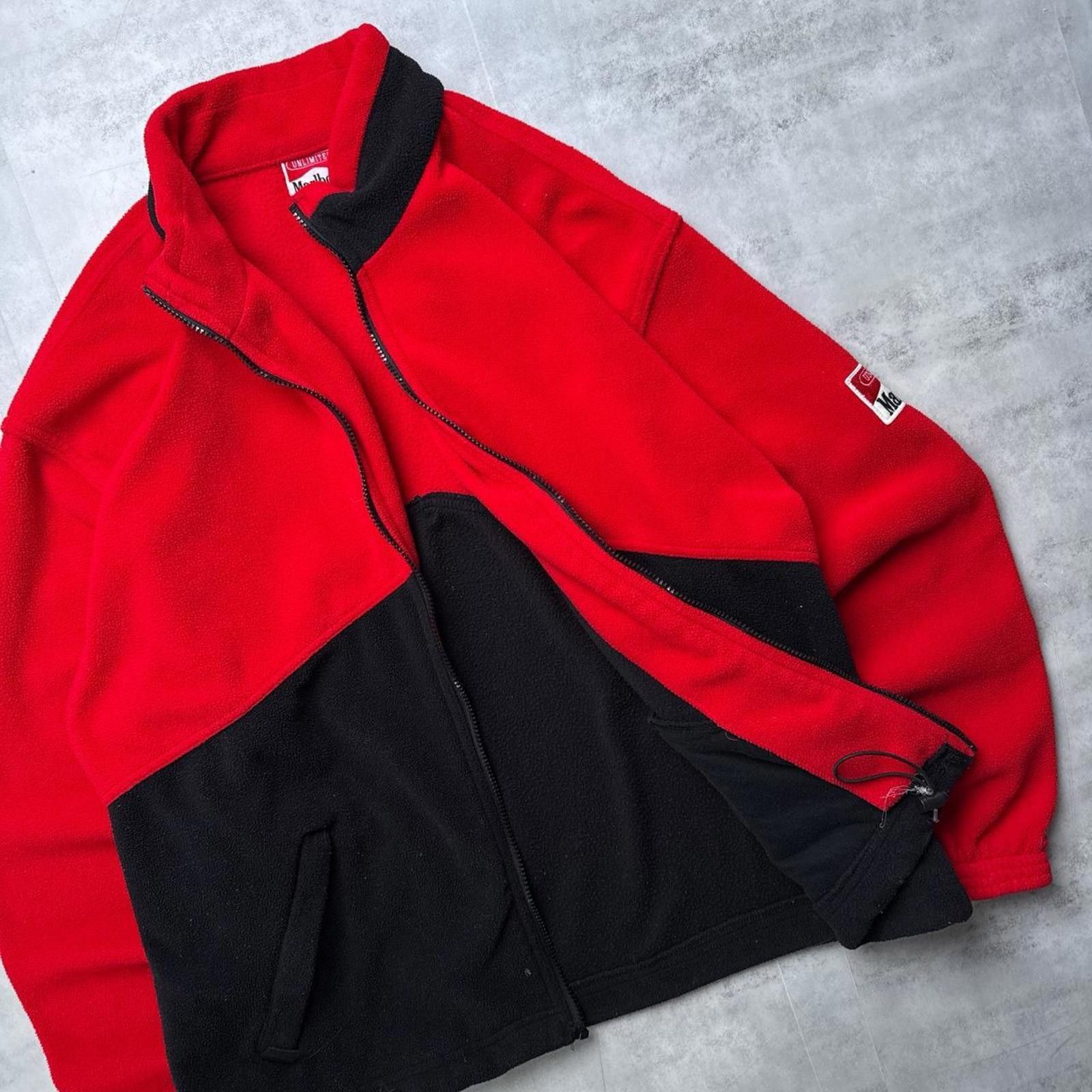 Marlboro Y2K Marlboro 00s Red Zip Up Jacket Size US L / EU 52-54 / 3 - 6 Thumbnail