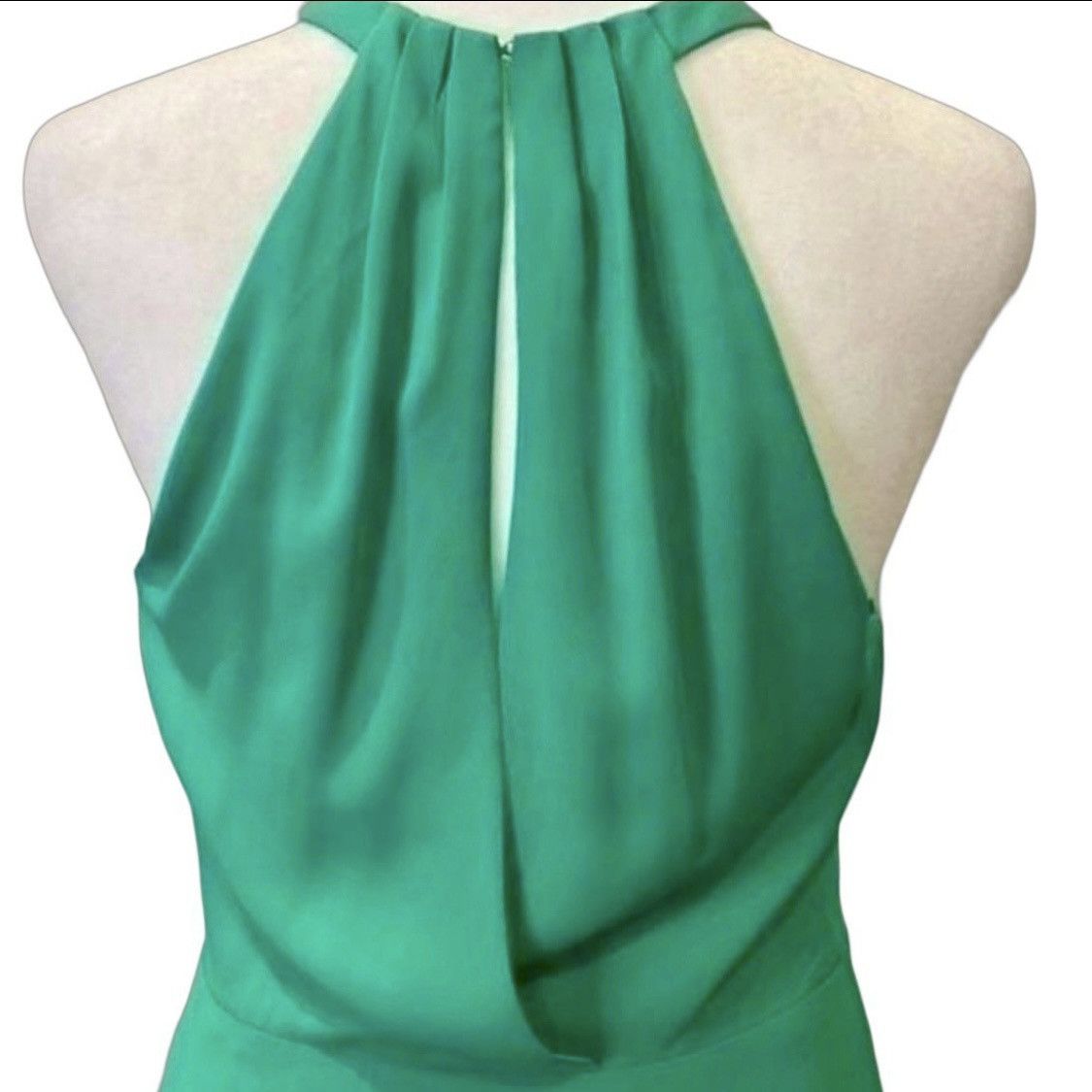 Express Express Halter Mini Dress Green Chiffon Dress Size 0 XS Size XS / US 0-2 / IT 36-38 - 3 Thumbnail