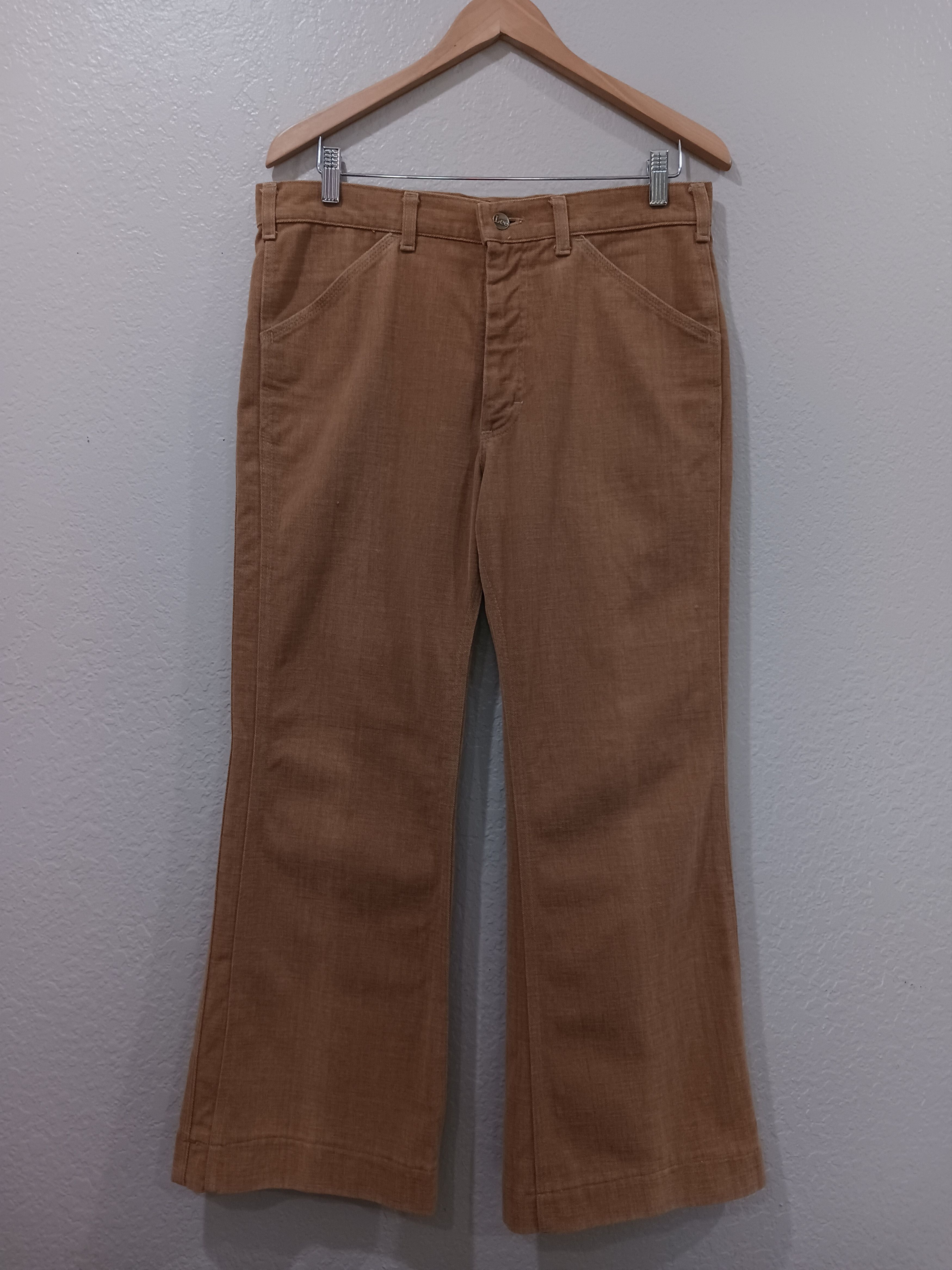 Lee Lee Vintage 1970s "Lee-Set" Sanfor-Set Bell Bottom Jeans Size US 34 / EU 50 - 1 Thumbnail