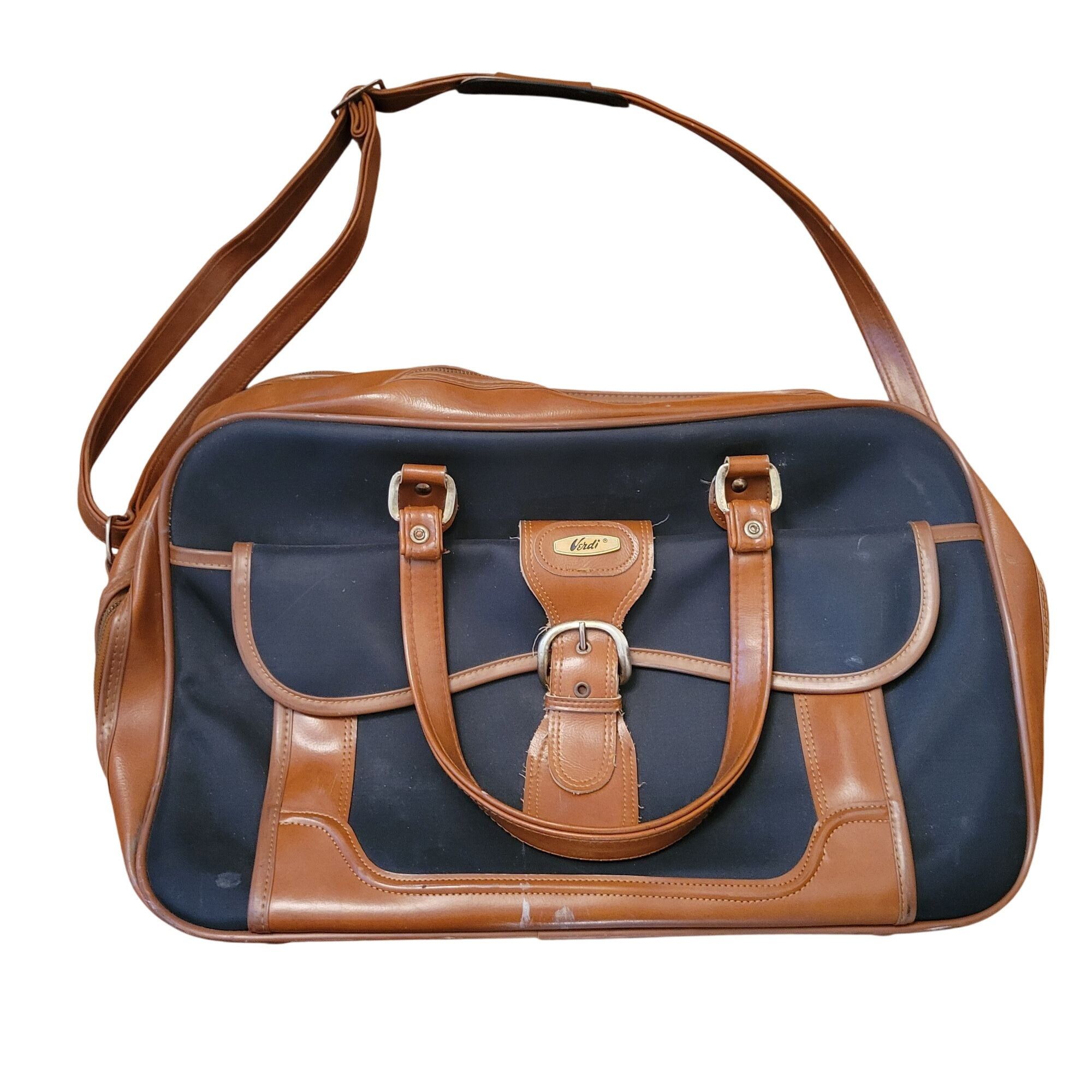 Other Verdi Leather Travel Duffle Bag Carry On Vacation Cruise Res Size ONE SIZE - 1 Thumbnail