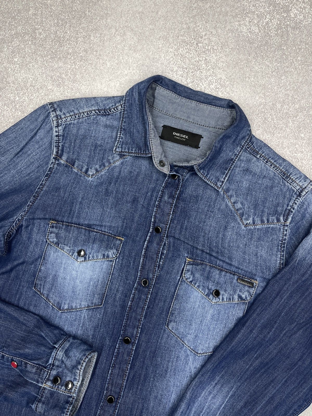 Diesel Women Diesel Timeless Denim Shirt Blue Size S Size S / US 4 / IT 40 - 4 Thumbnail