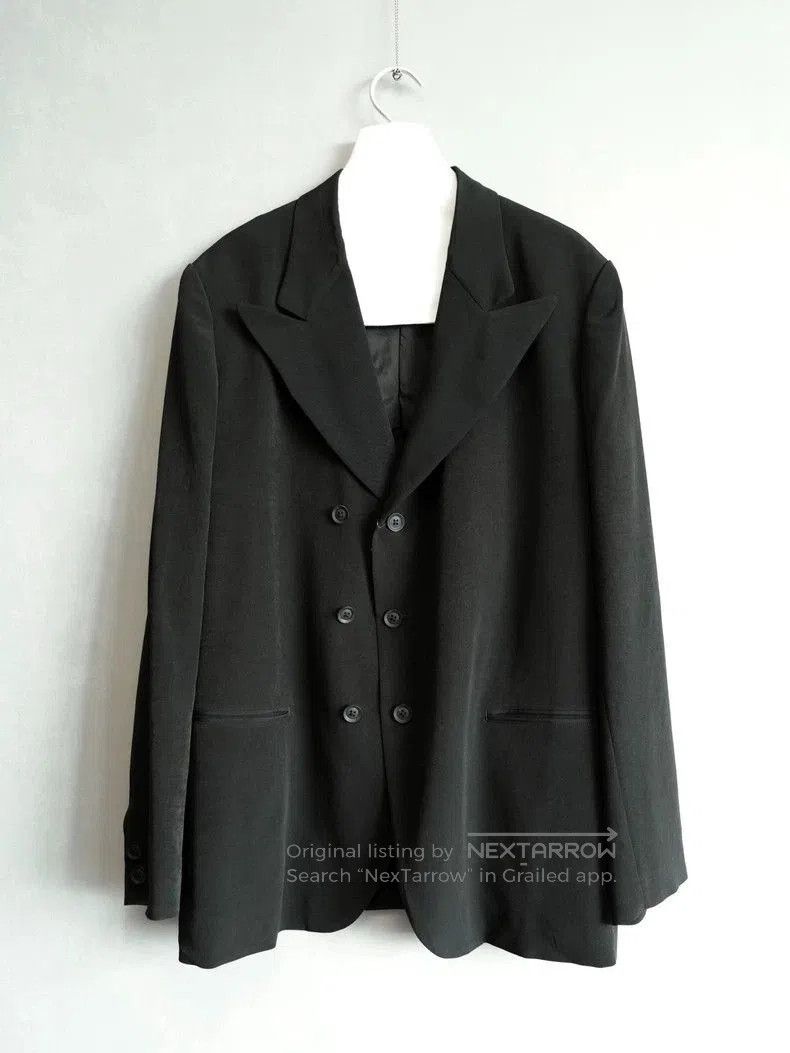 Yohji Yamamoto Double Breasted Acetate Coat by Yohji Yamamoto. Size US M / EU 48-50 / 2 - 1 Thumbnail
