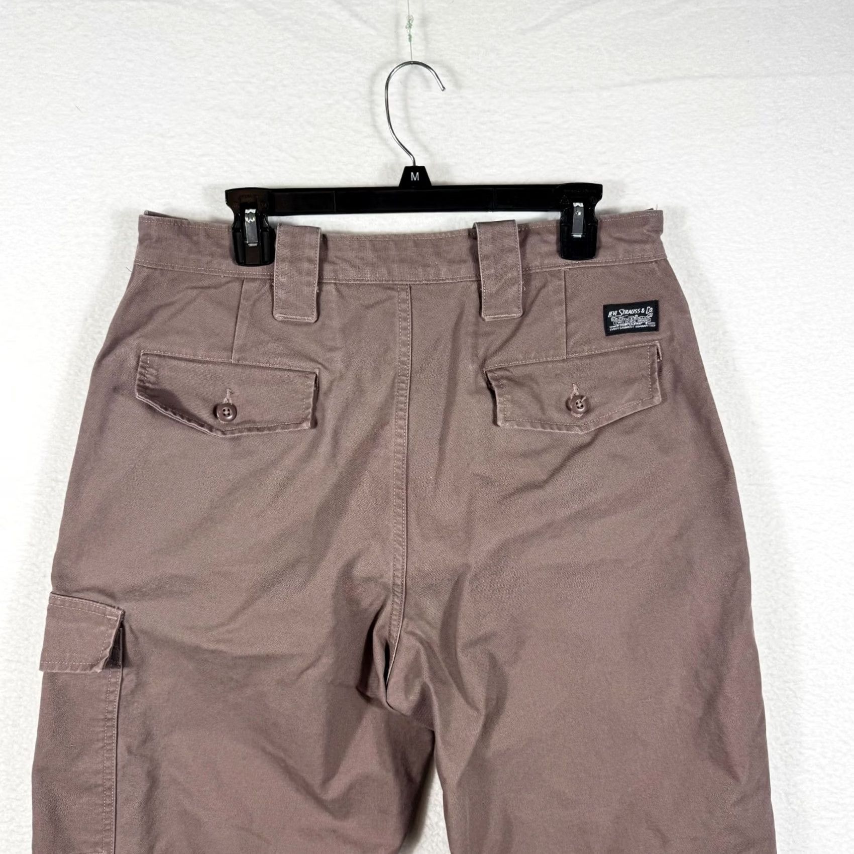 Levi's Levi's Mens 34x32 Cargo Pants Canvas Mauve Size US 34 / EU 50 - 4 Thumbnail