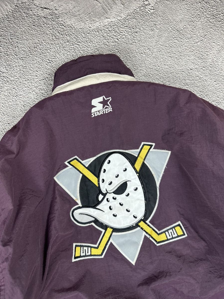 Starter Vintage The Mighty Ducks Starter NHL Nylon Jacket 90s Logo Size US S / EU 44-46 / 1 - 21 Thumbnail