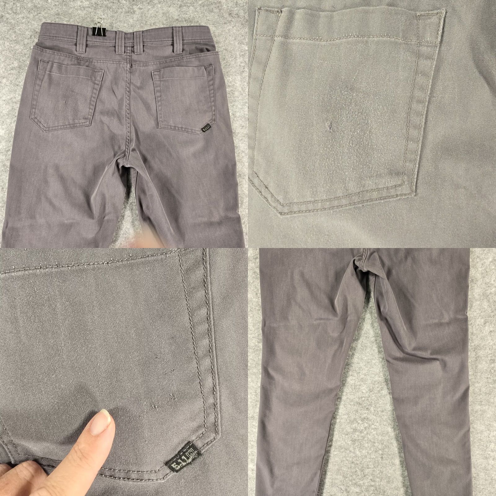 Vintage 5.11 511 Tactical Pants Men 32x32 Chino Gray Workwear Size US 32 / EU 48 - 10 Thumbnail