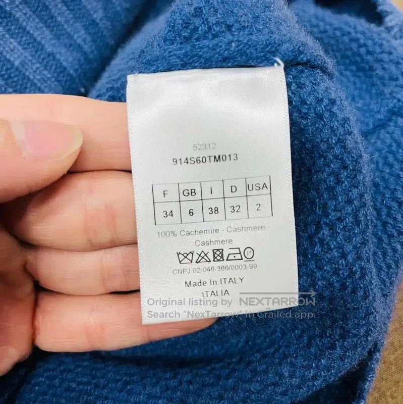Dior Dior Blue Wool Cropped Sweater . Size XS / US 0-2 / IT 36-38 - 6 Thumbnail