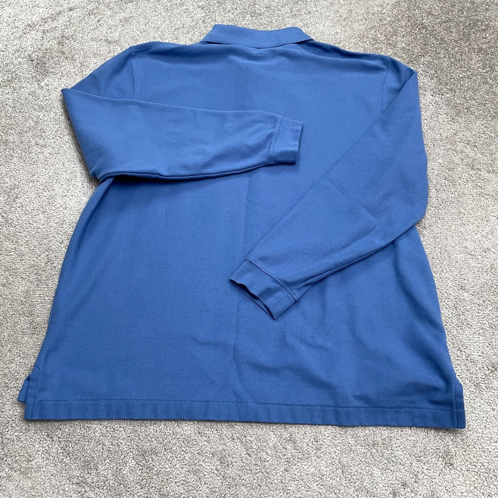 Vintage L.L. Bean Polo Shirt Mens XL Blue Long Sleeve 100% Cotton Casual Activewear Size US XL / EU 56 / 4 - 2 Thumbnail