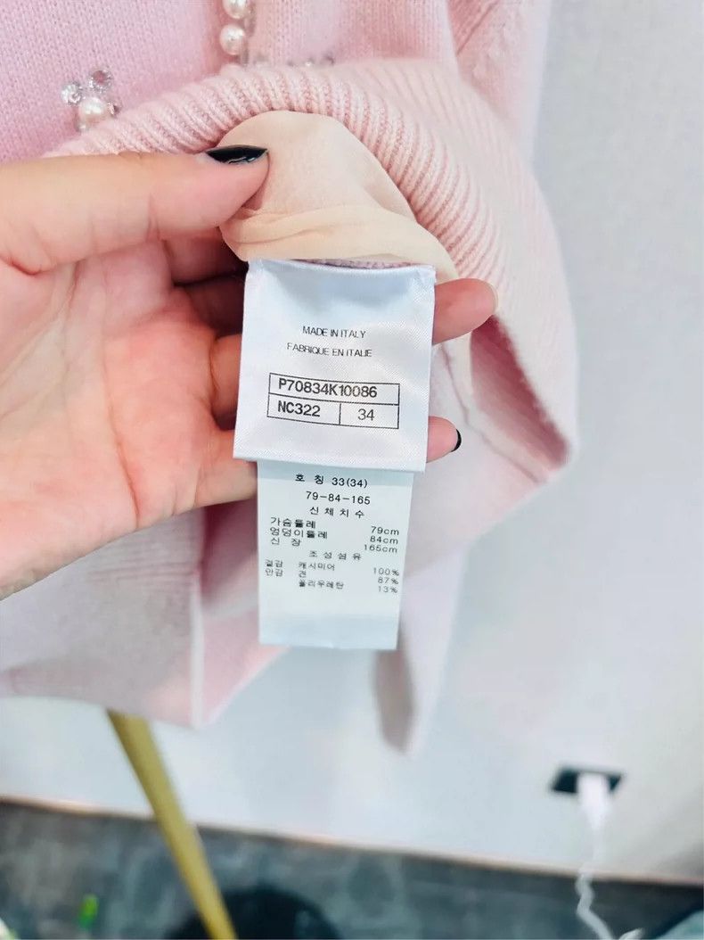 Chanel Chanel Pink pearl sweater Size XXS / US 00 / IT 34 - 5 Thumbnail