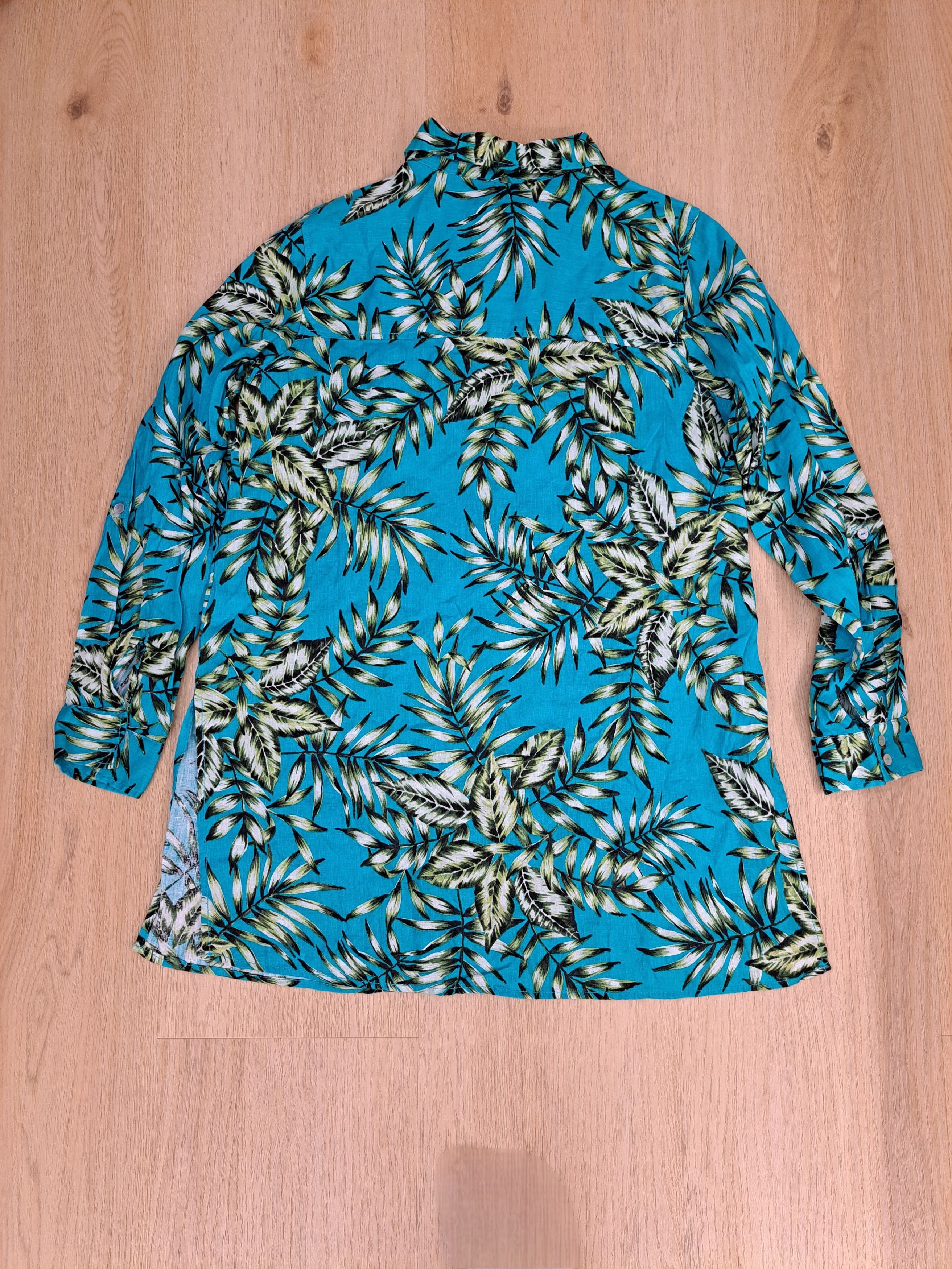 Other Havaiian oversized turquoise button ups shirt S Size S / US 4 / IT 40 - 6 Thumbnail