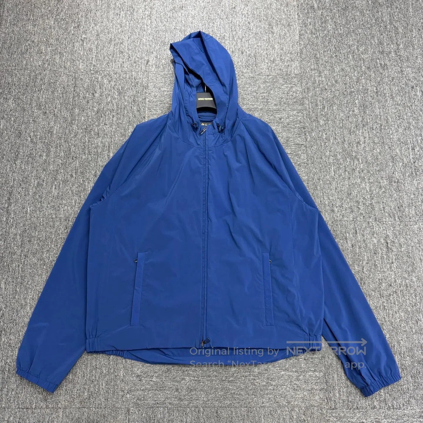 Loro Piana Blue Hooded Light Jacket. Size US XXL / EU 58 / 5 - 1 Thumbnail