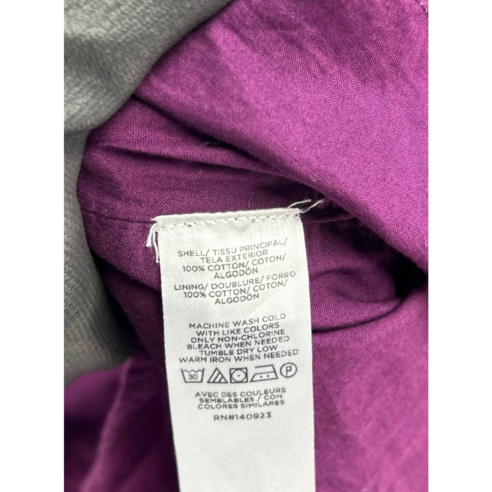 Loft Loft Purple Cotton Blouson Dress Womens 4 Short Sleeve V-Neck A-Line Casual Shirt Short Dress Vintage No Size S / US 4 / IT 40 - 5 Thumbnail