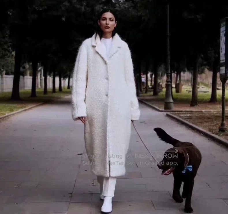Jil Sander Jil Sander size 34 Popular White Wool Long Coat Size L / US 10 / IT 46 - 7 Thumbnail