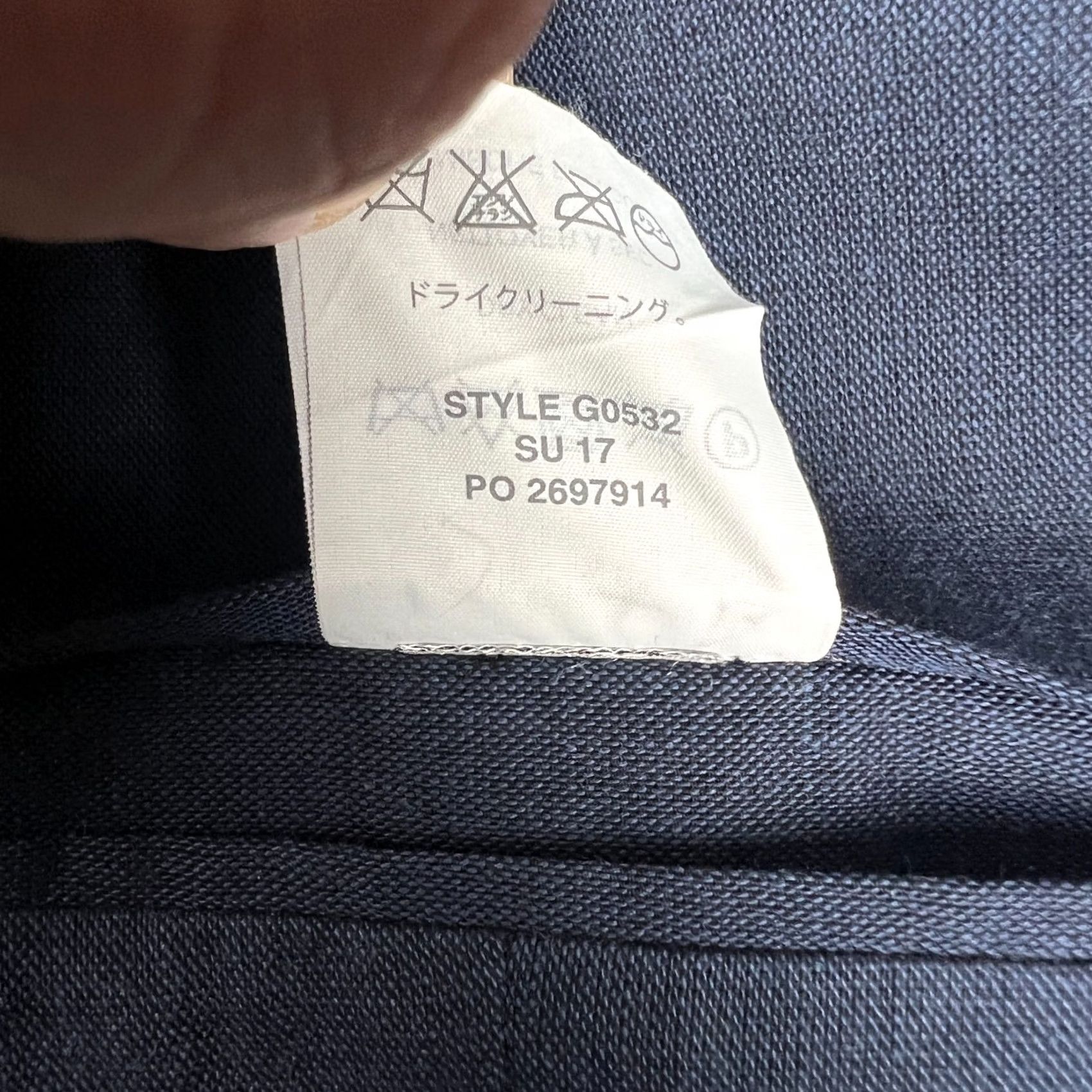 J.Crew J Crew Ludlow Somelos Stretch Unstructured Blazer Sport Coat 36S Blue Cotton Men Size 36R - 6 Thumbnail