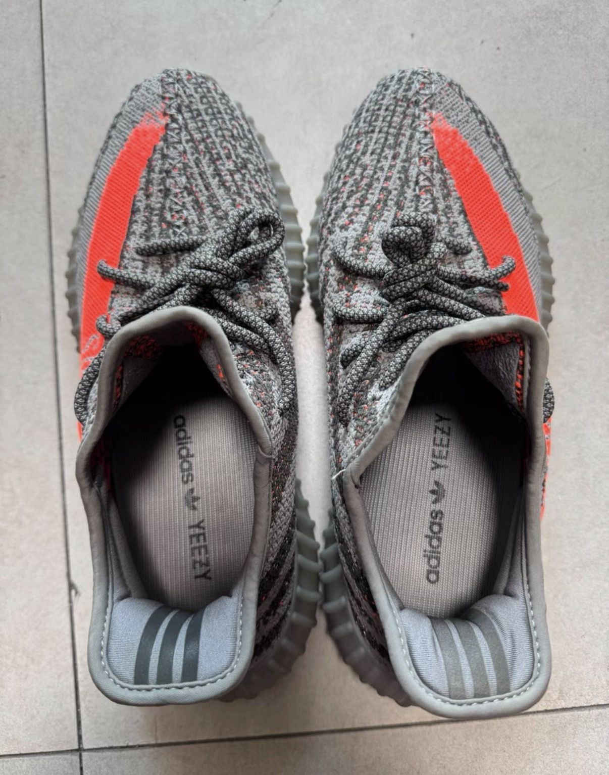 Adidas Adidas Yeezy 350 V2 Grey Orange Reflective GW1229 K37 Size US 8.5 / EU 41-42 - 1 Thumbnail