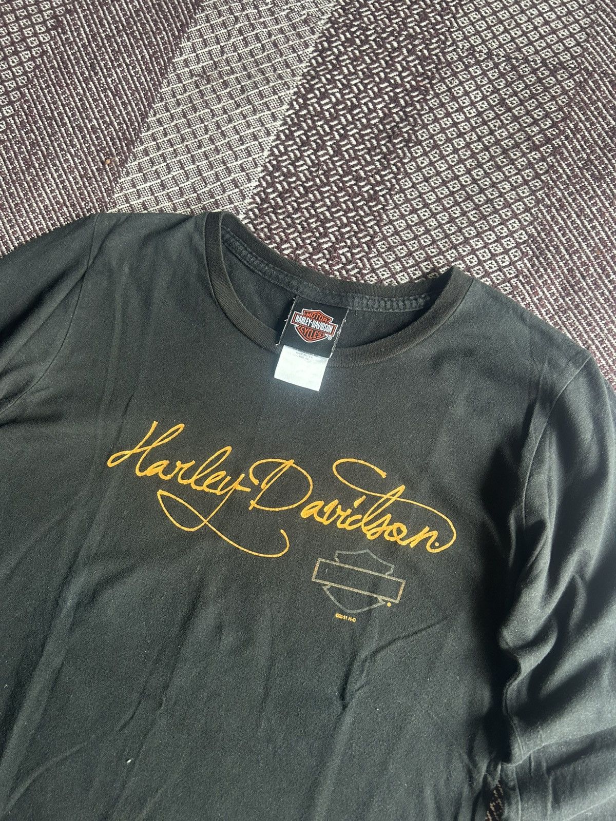 Harley Davidson × Vintage Vintage Harley Davidson LSleeve T-shirt 2011 H-D Women SZ XS Size XS / US 0-2 / IT 36-38 - 3 Thumbnail