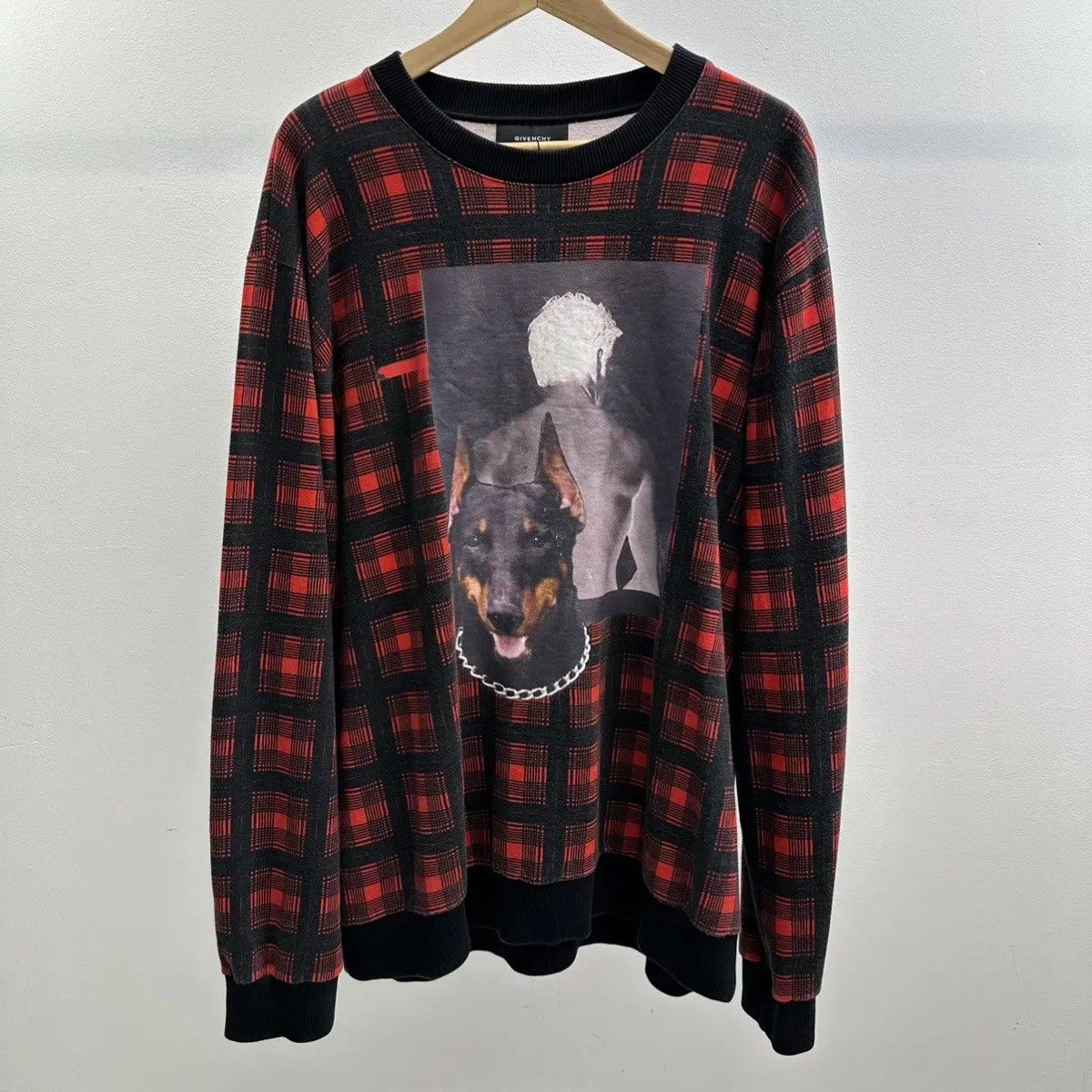 Givenchy Givenchy FW13 Doberman Plaid Sweatshirt Size US M / EU 48-50 / 2 - 1 Thumbnail