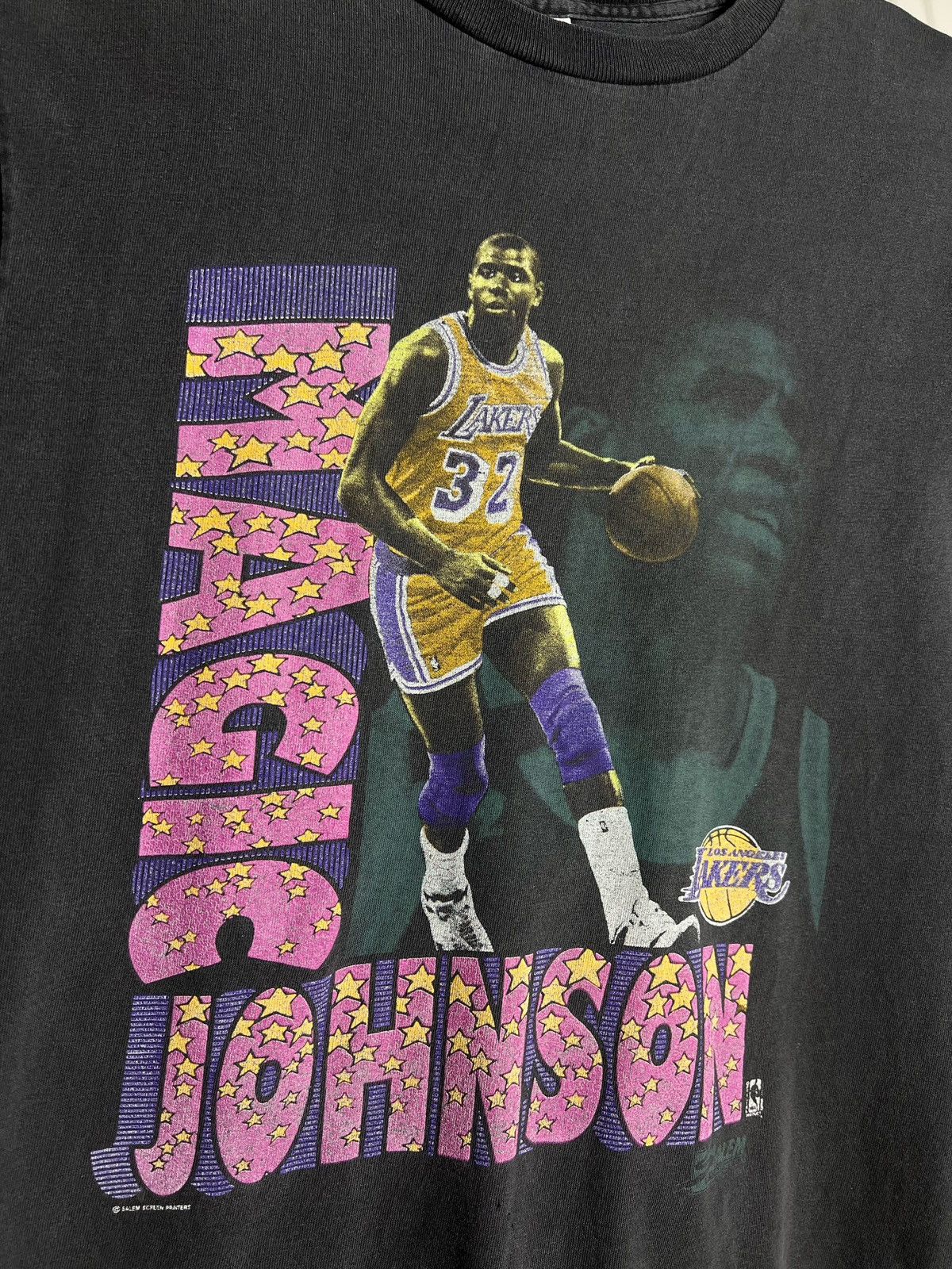 NBA Vintage Magic Johnson Lakers T-Shirt Size US L / EU 52-54 / 3 - 2 Thumbnail