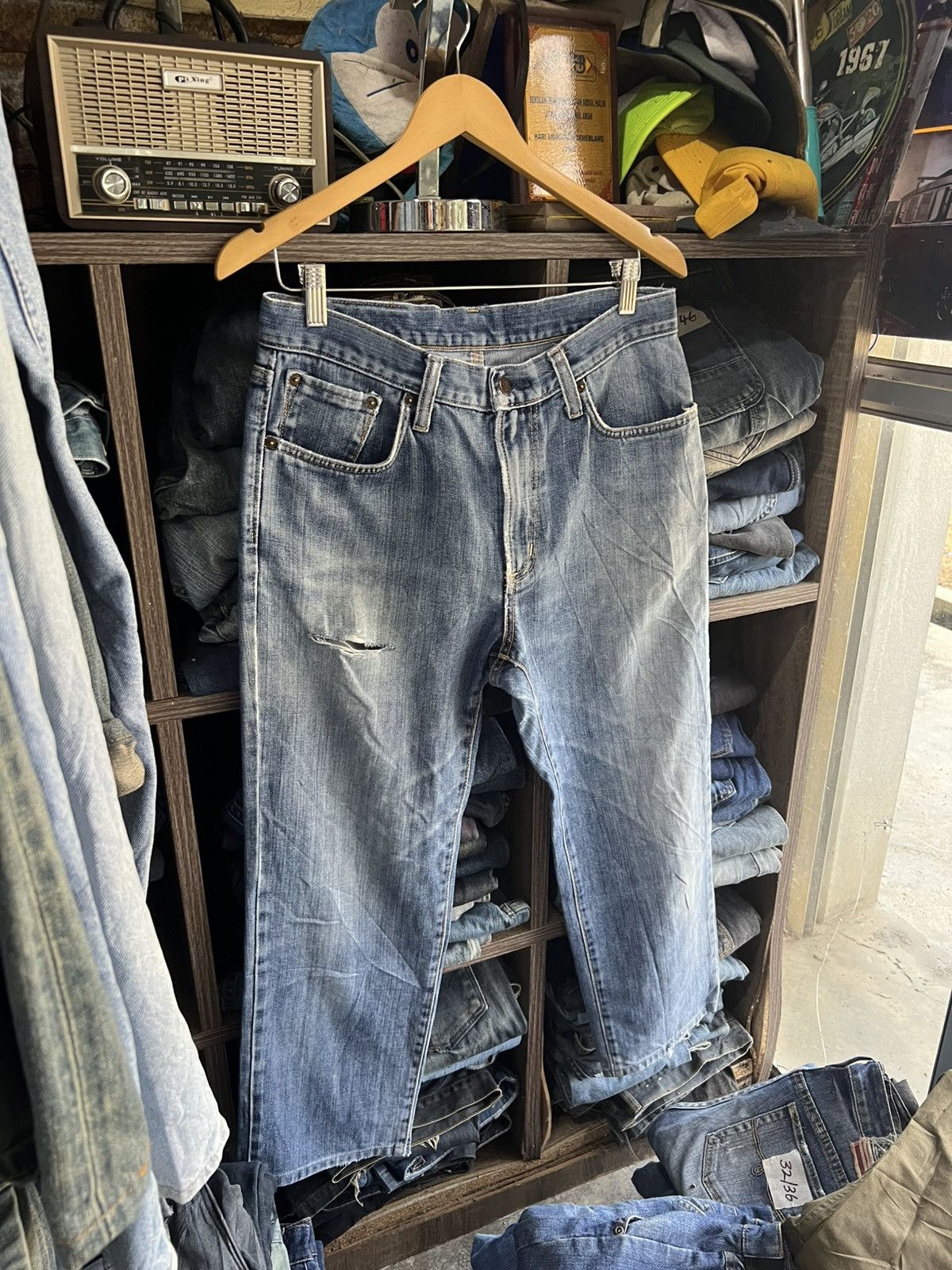 Edwin 🔥Vintage Edwin 403 Distressed Denim Size US 32 / EU 48 - 3 Thumbnail
