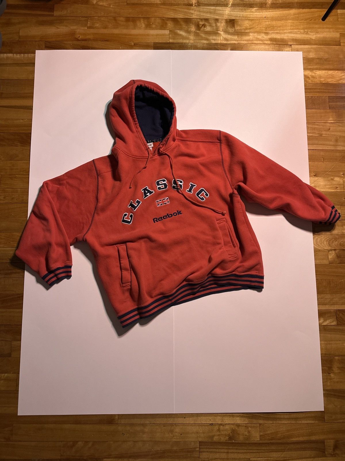 Reebok × Vintage Vintage Reebok Hoodie Size US L / EU 52-54 / 3 - 1 Thumbnail