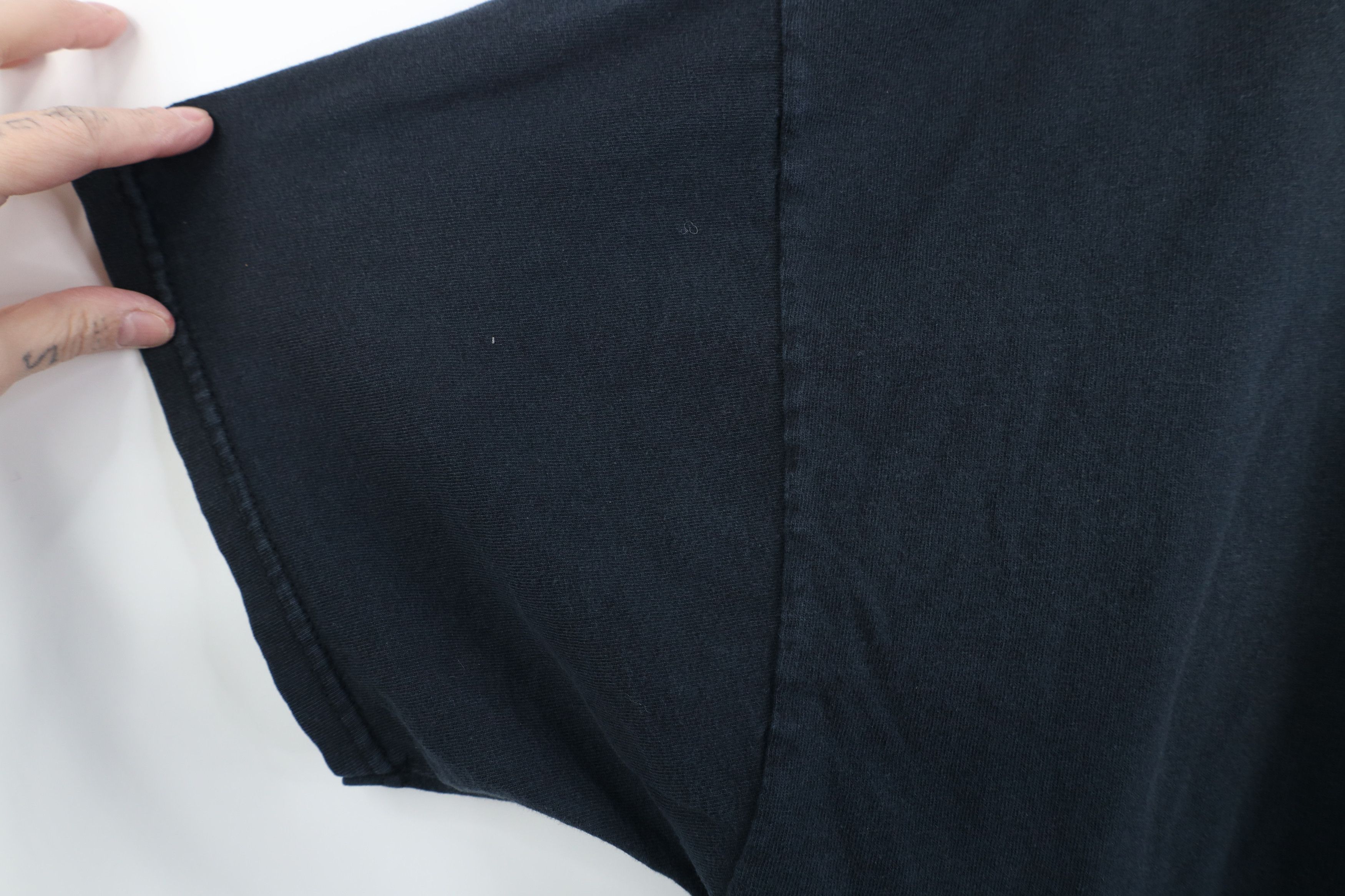 Vintage Vintage 90s Y2K Streetwear Blank Cotton Pocket T-Shirt Black Size US XXL / EU 58 / 5 - 7 Thumbnail