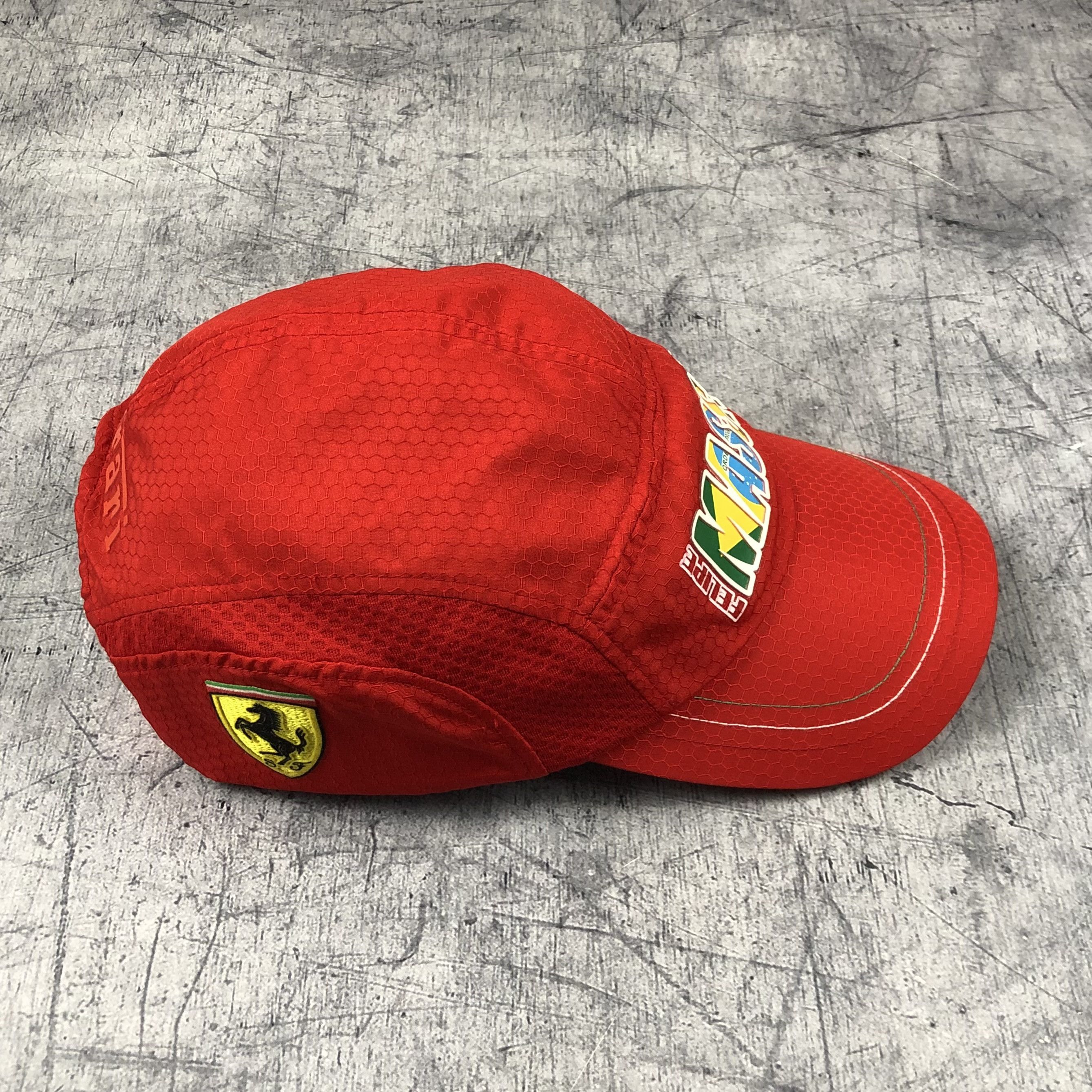Ferrari Vintage Ferrari Felipe Massa Cap Carbon Brazil 5 Panel Size ONE SIZE - 4 Thumbnail