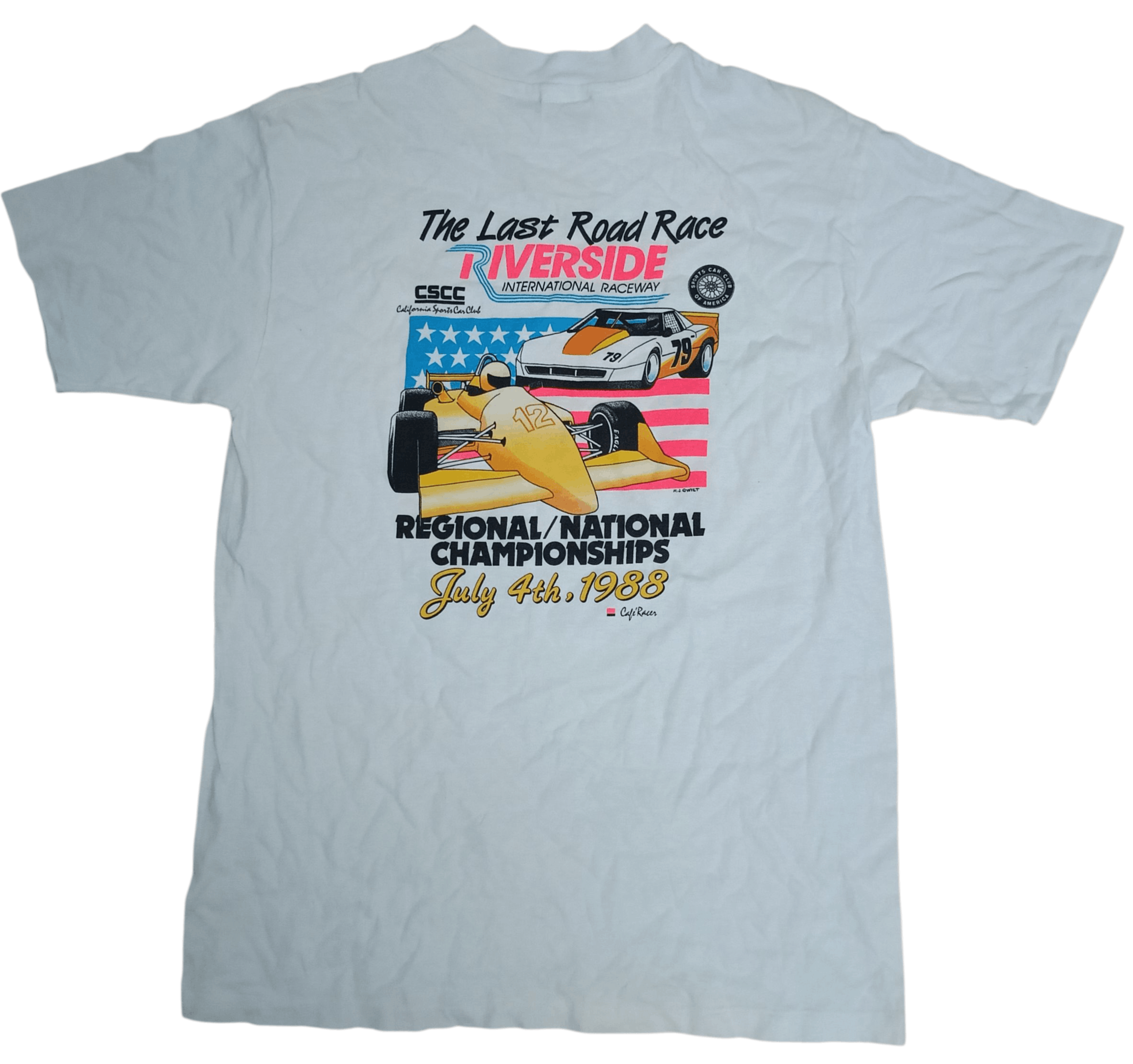 Vintage Vintage t-shirt "The Last Road Race" 1988 Size US L / EU 52-54 / 3 - 2 Thumbnail